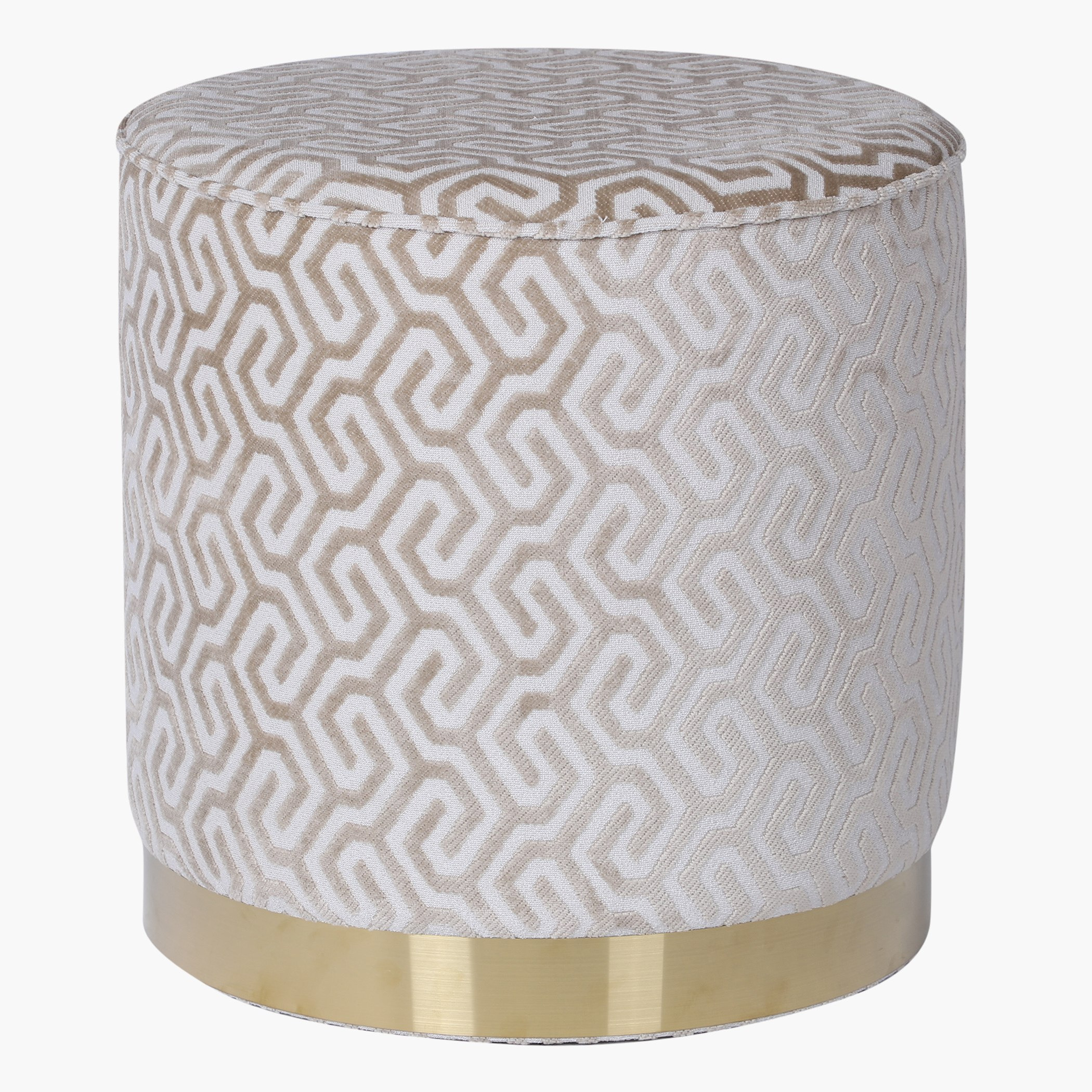 Linz Printed Ottoman - 40x40x44 cm-hbxlivingroom-sofasandarmchairs-ottomansandfootstools-image-4