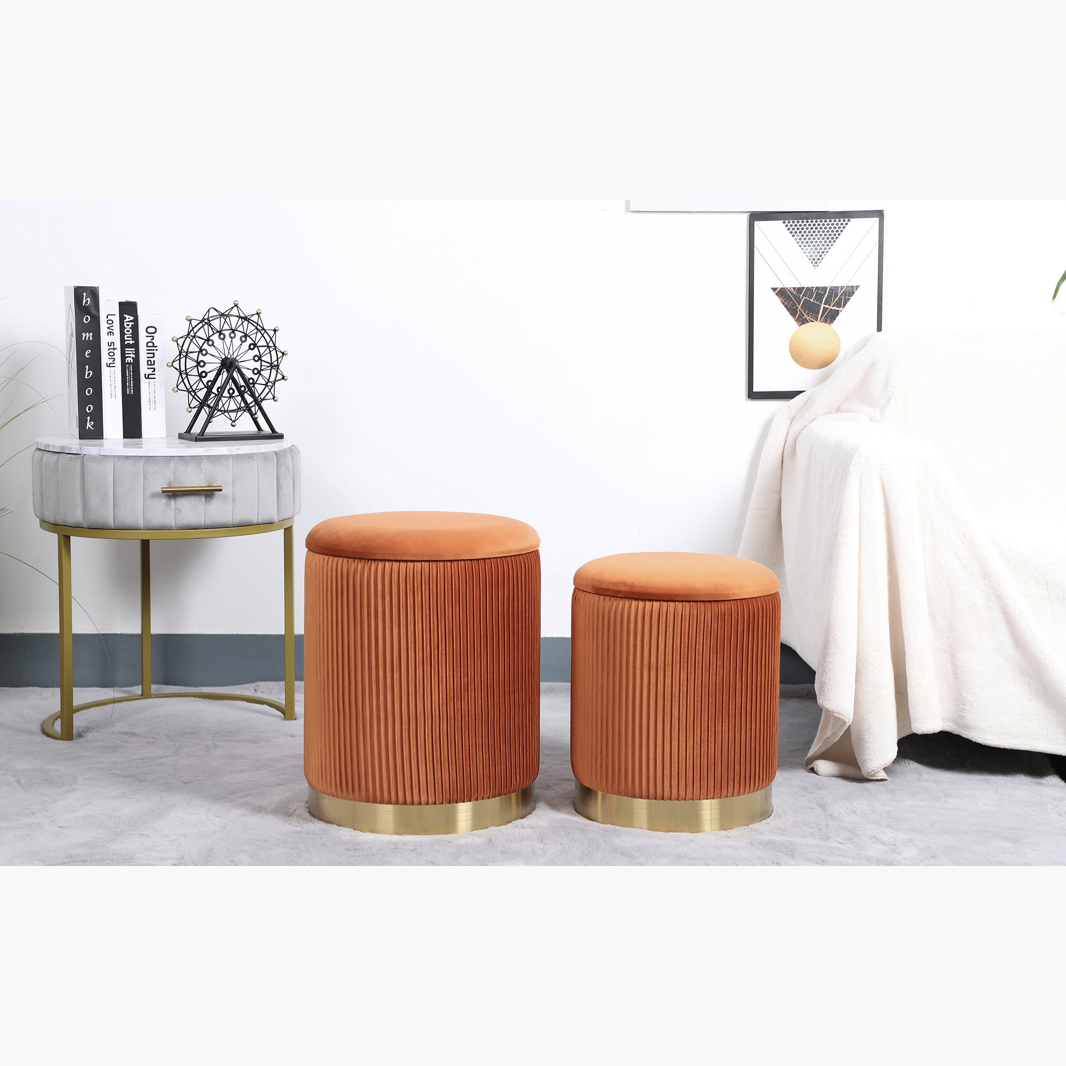 طقم مقعد عثماني بمساحة تخزين قطعتين من راي-hbxlivingroom-sofasandarmchairs-ottomansandfootstools-image-1