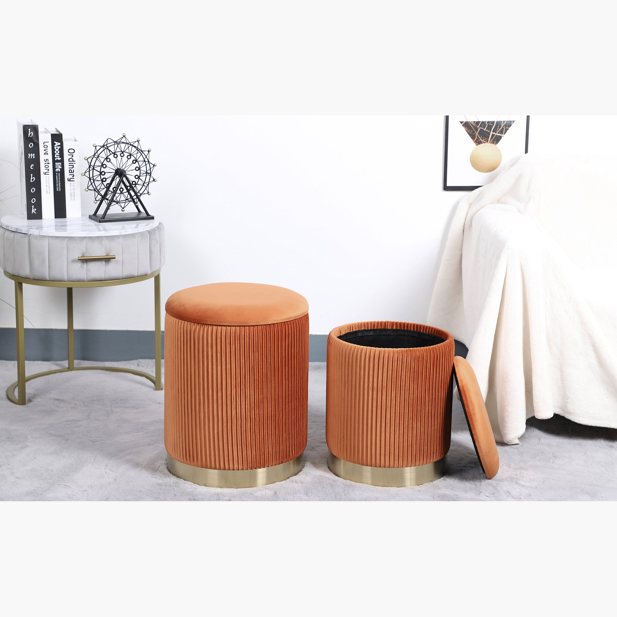 طقم مقعد عثماني بمساحة تخزين قطعتين من راي-hbxlivingroom-sofasandarmchairs-ottomansandfootstools-image-2