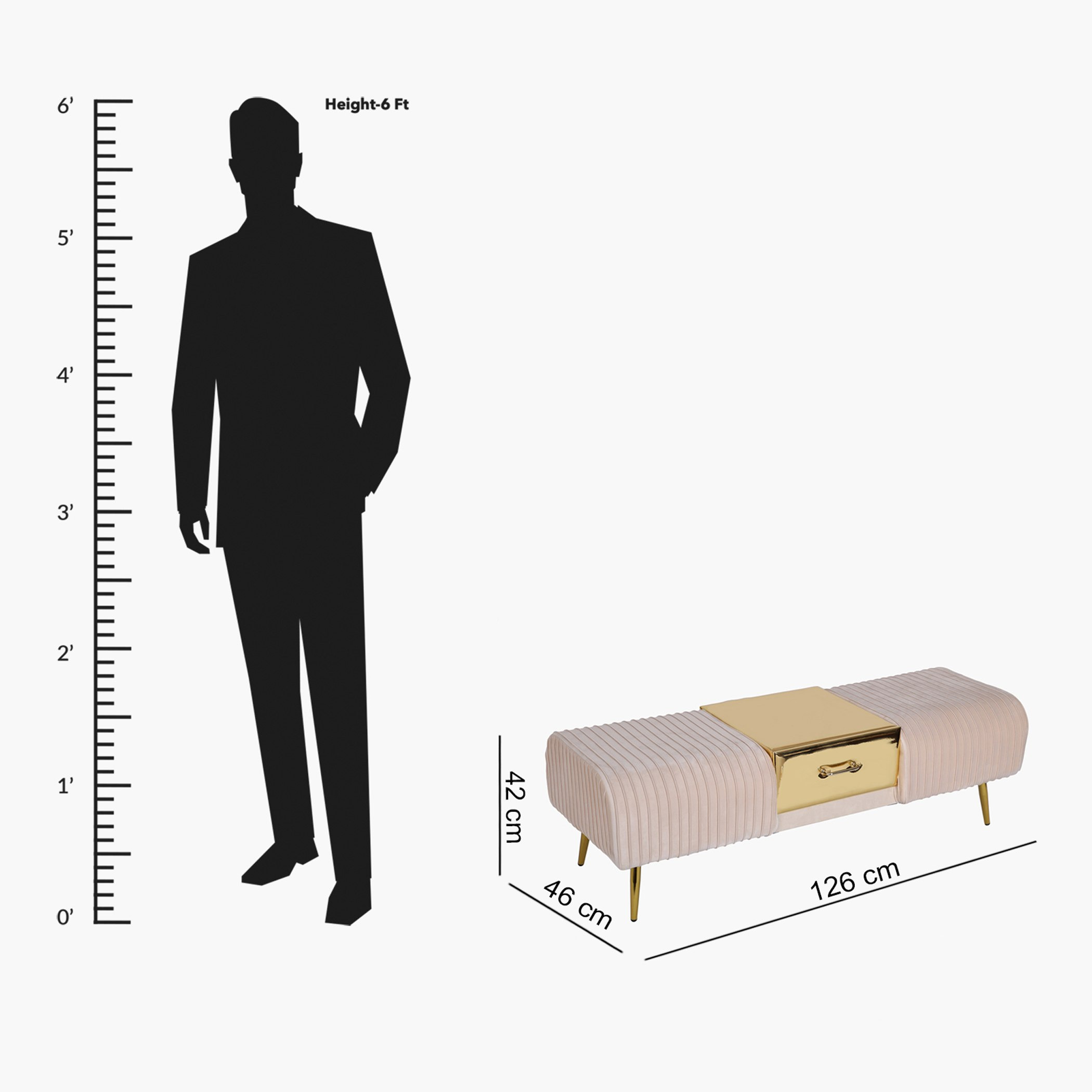 مقعد بنش من دينزل - 126x46x42 سم-hbxfurniture-sofasandarmchairs-benches-image-11