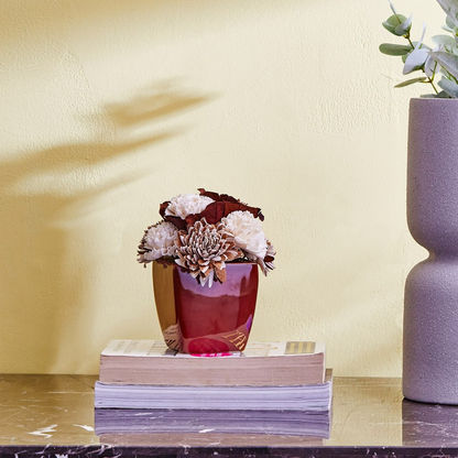 Arwen Floral Arrangement in Ceramic Vase - 15 cms
