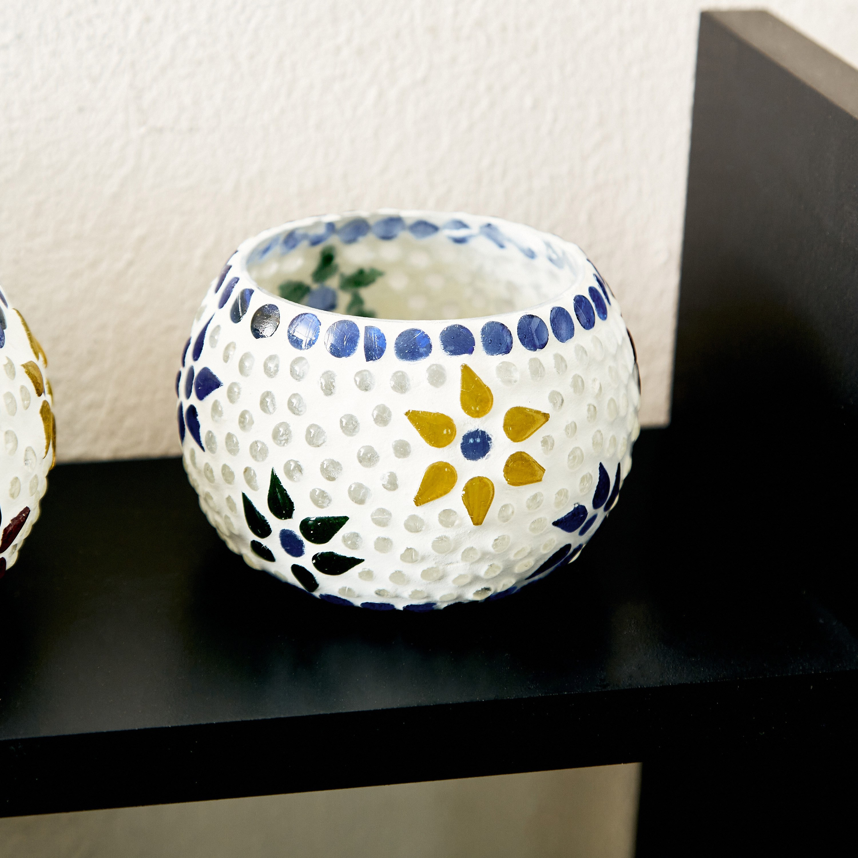 طقم حامل شموع فسيفساء قطعتين من زوها- 9x9x6.5 سم-hbxlivingroom-decorandaccessories-candleholders-image-2