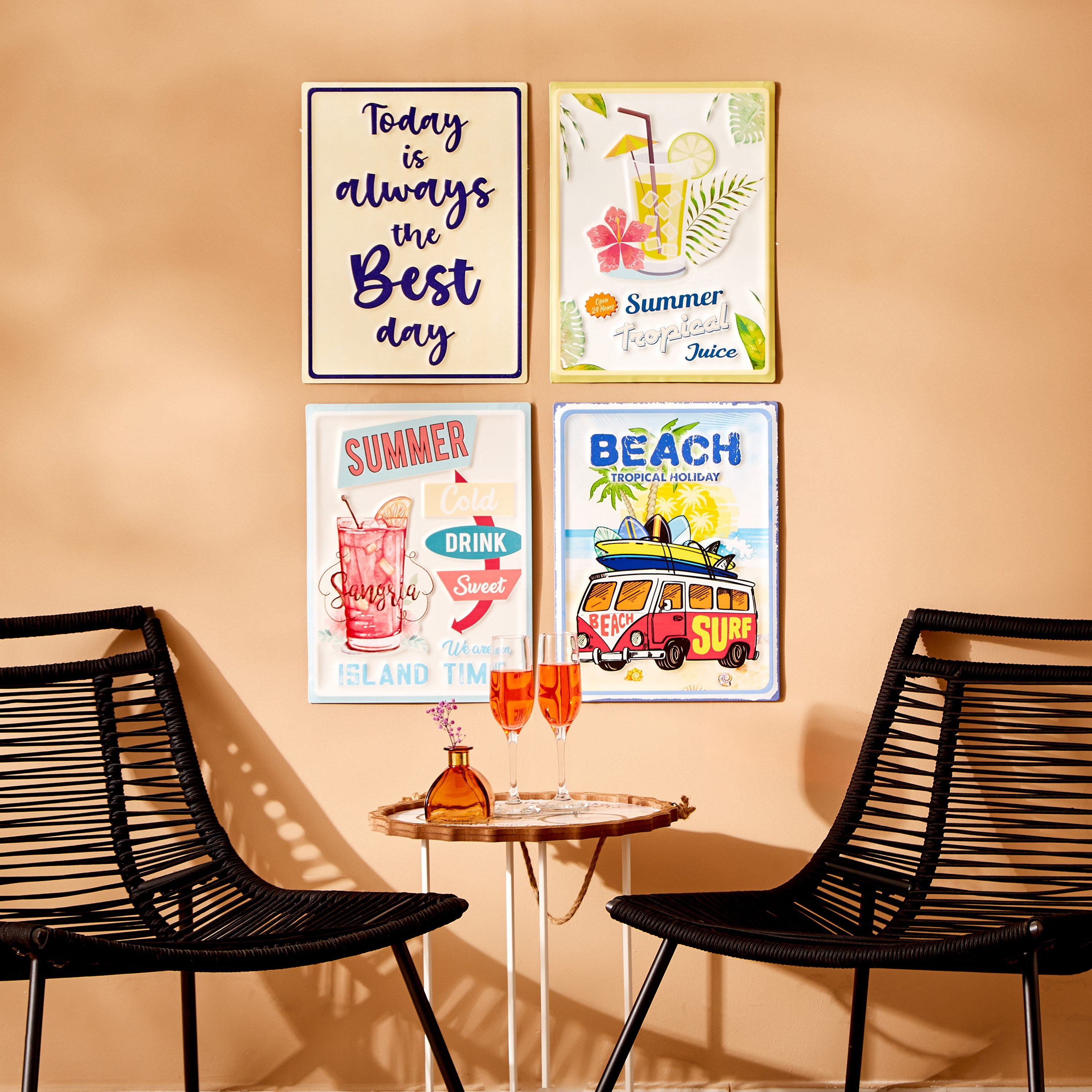 زينة حائط معدنية من فالينتينا - 30x1x40 سم-hbxdiningroom-walldecor-wallart-image-4