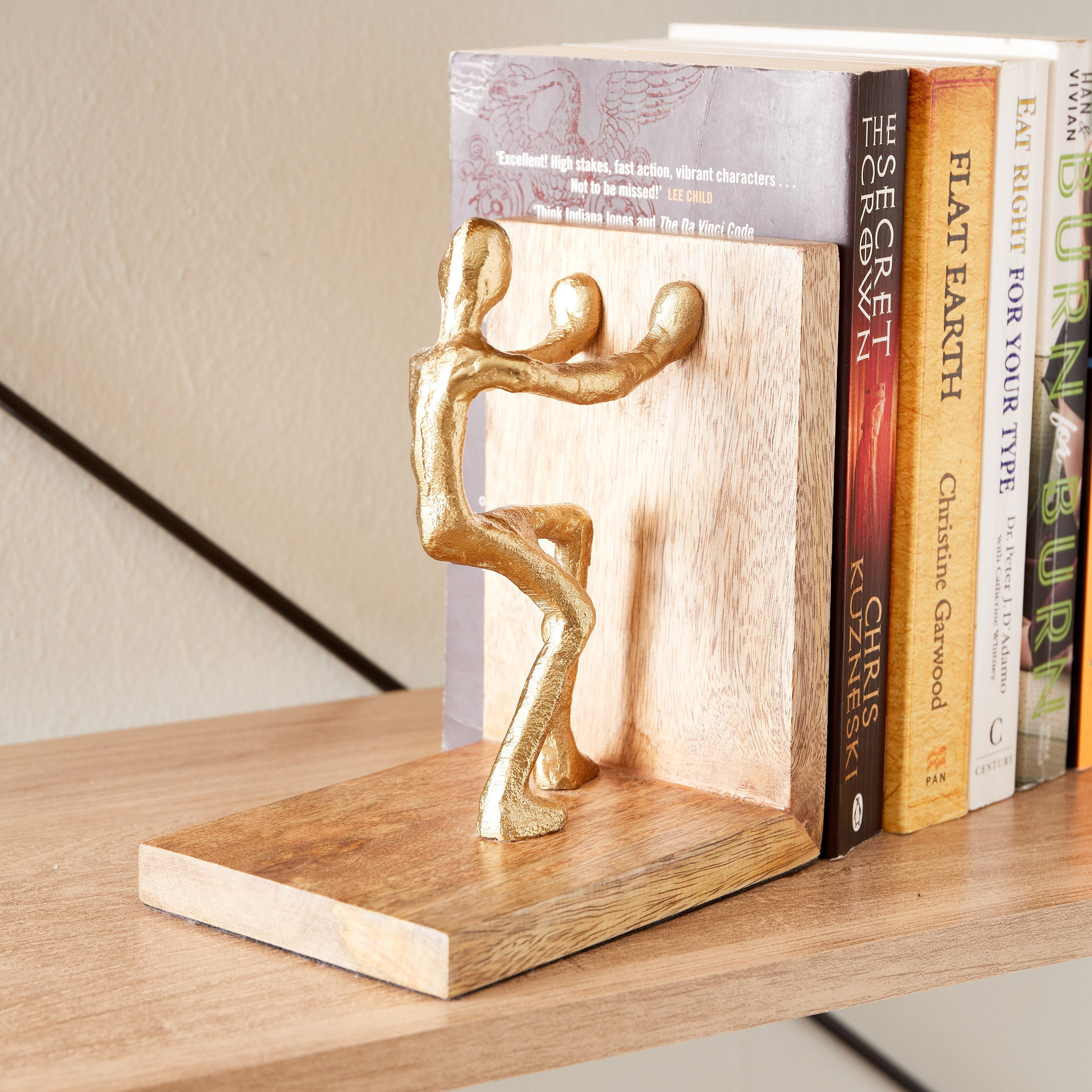 نهايات كتب معدنية من تريفيا - 25x10x14 سم-hbxhomeware-homedecor-figurinesandornaments-image-3