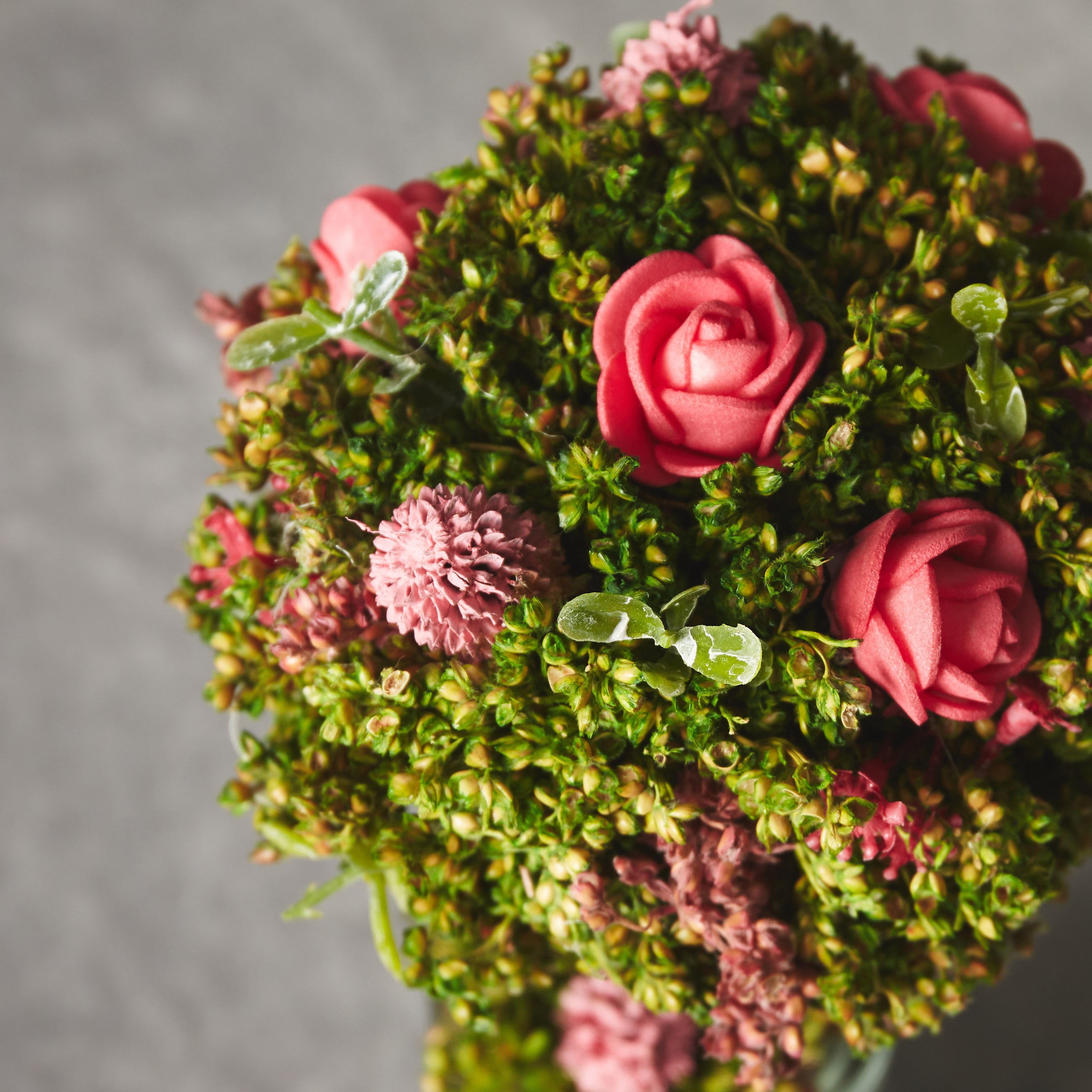 شجرة بتصميم مظلة وورد الحديقة من آريس - 10x10x21 سم-hbxdecorandfurnishings-homeaccessories-artificialflowersandplants-image-2