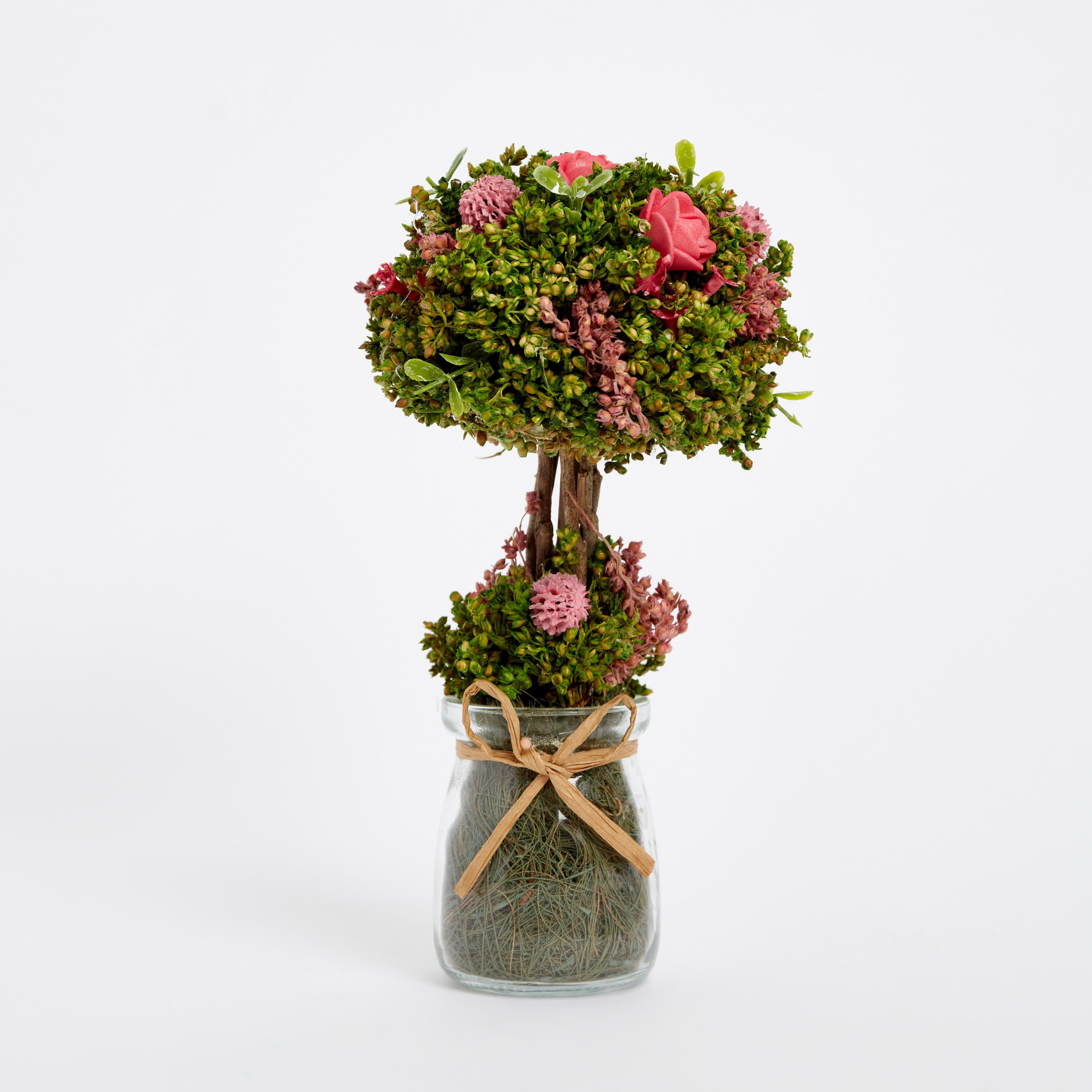 شجرة بتصميم مظلة وورد الحديقة من آريس - 10x10x21 سم-hbxdecorandfurnishings-homeaccessories-artificialflowersandplants-image-6