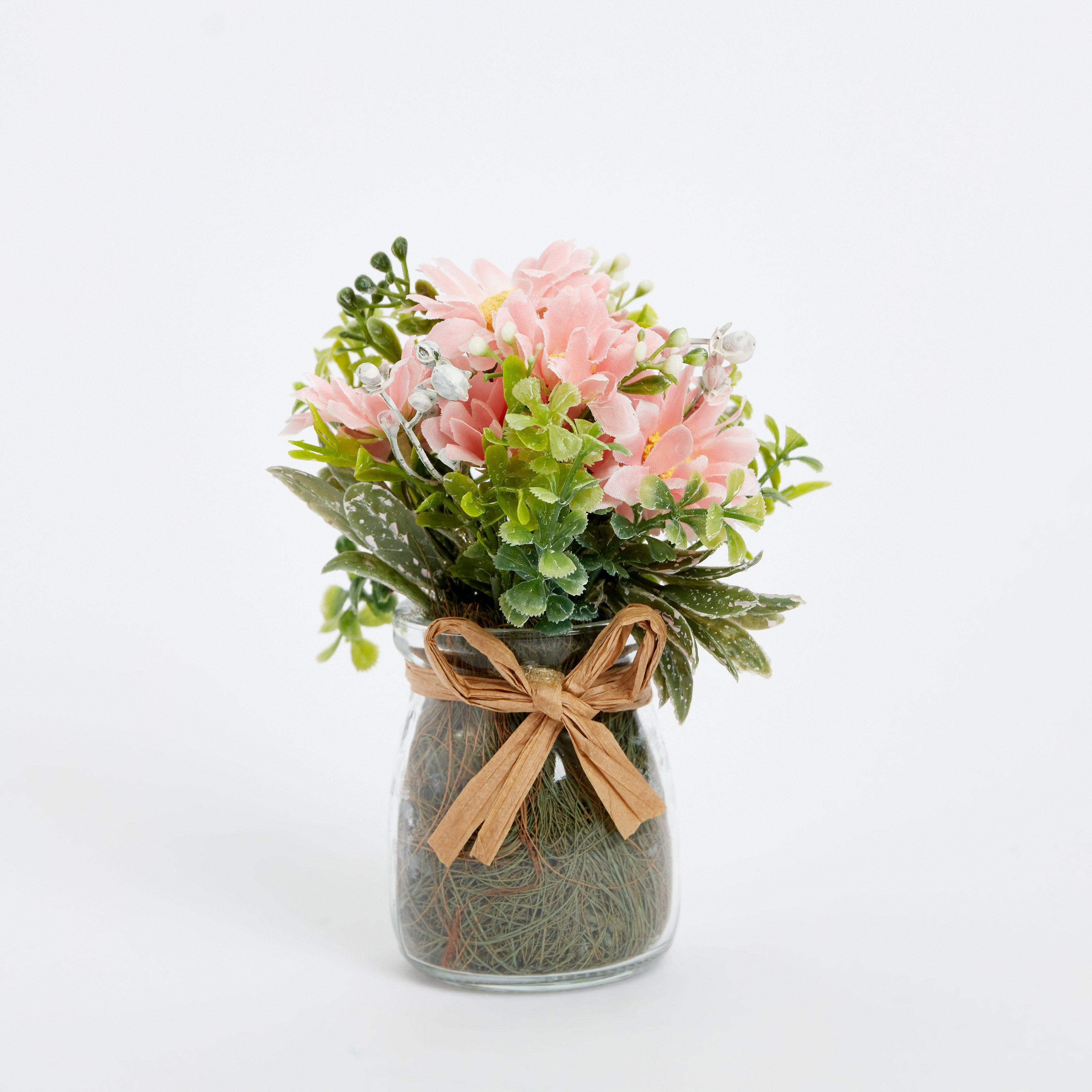 زهور أقحوان في إصيص زجاجي من آريس - 9x13 سم-hbxdecorandfurnishings-homeaccessories-artificialflowersandplants-image-6