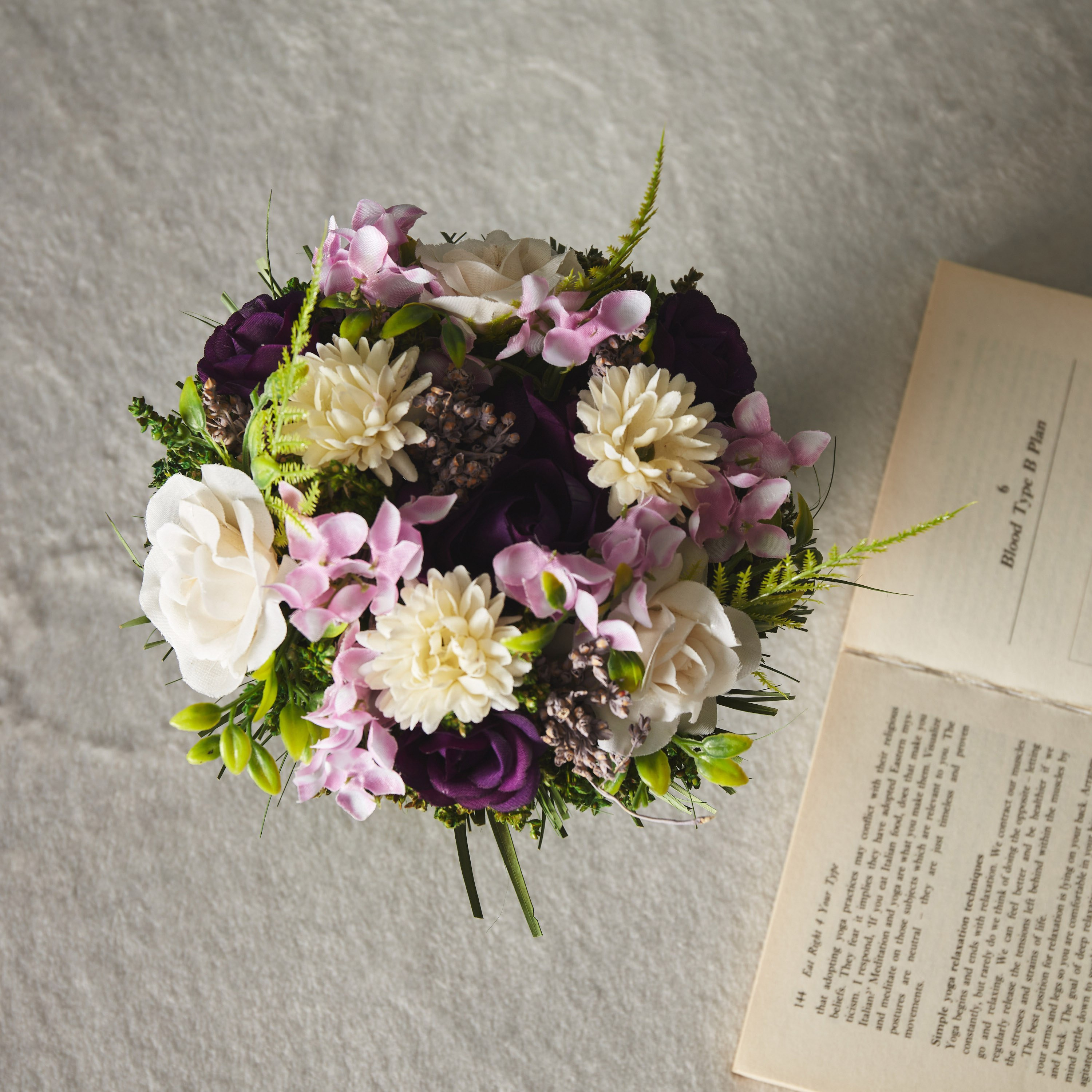باقة زهور من آريس - 17x17x22 سم-hbxdecorandfurnishings-homeaccessories-artificialflowersandplants-image-4