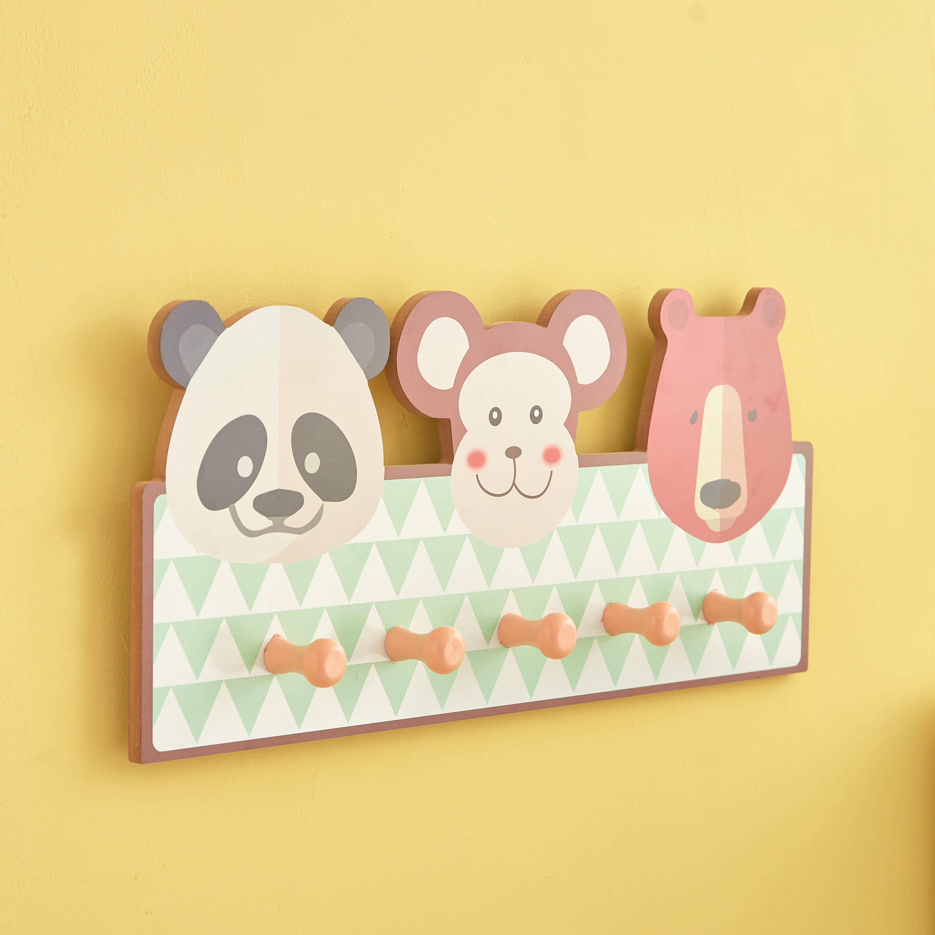 Valentina MDF Animals Wooden Wall Hook - 50x22x4 cm-hbxhomeware-hbxkidsandyouth-image-2