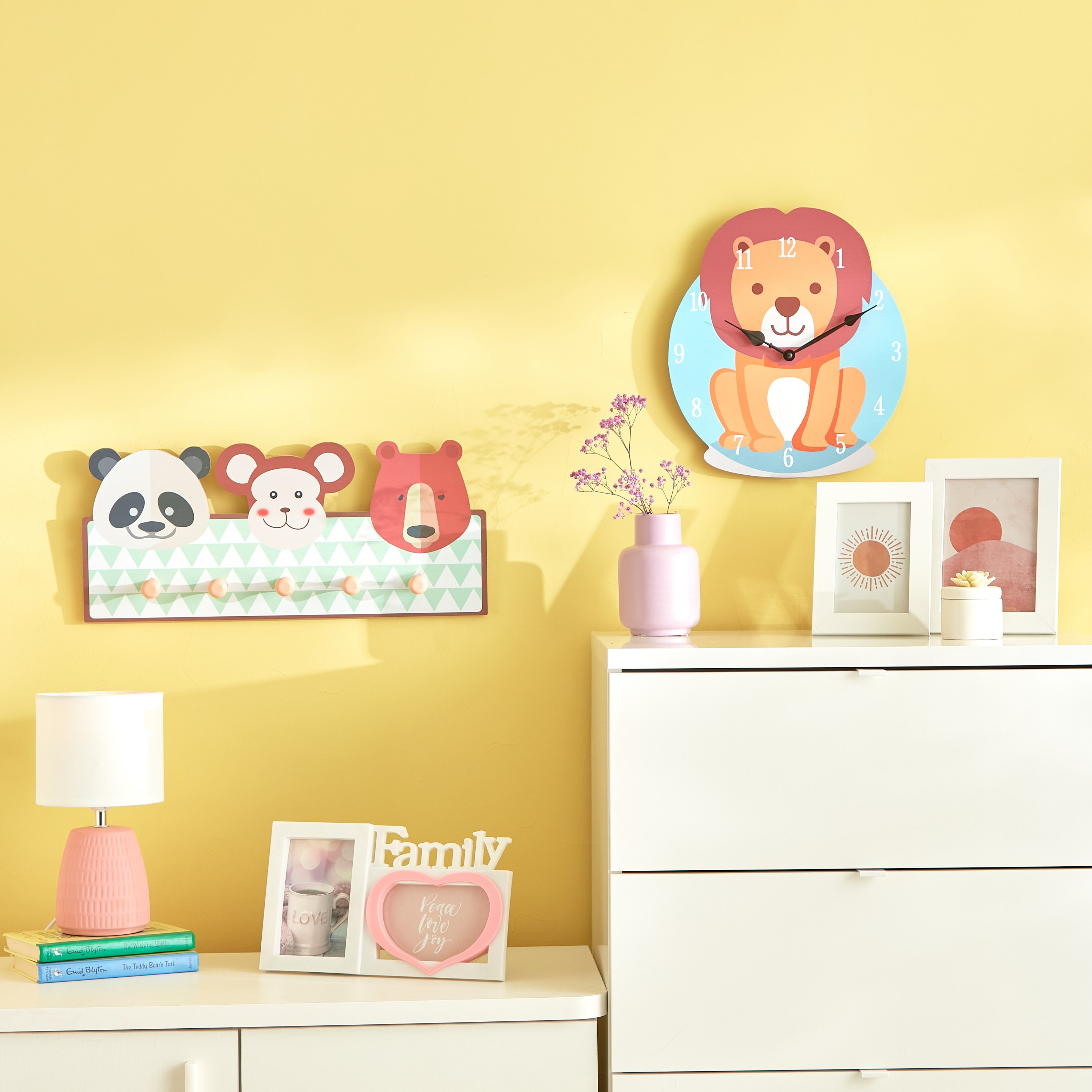 Valentina MDF Animals Wooden Wall Hook - 50x22x4 cm-hbxhomeware-hbxkidsandyouth-image-4