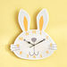 Valentina MDF Rabbit Wall Clock - 35x37.7x3.5 cm-Clocks-thumbnailMobile-0