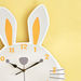 Valentina MDF Rabbit Wall Clock - 35x37.7x3.5 cm-Clocks-thumbnailMobile-2