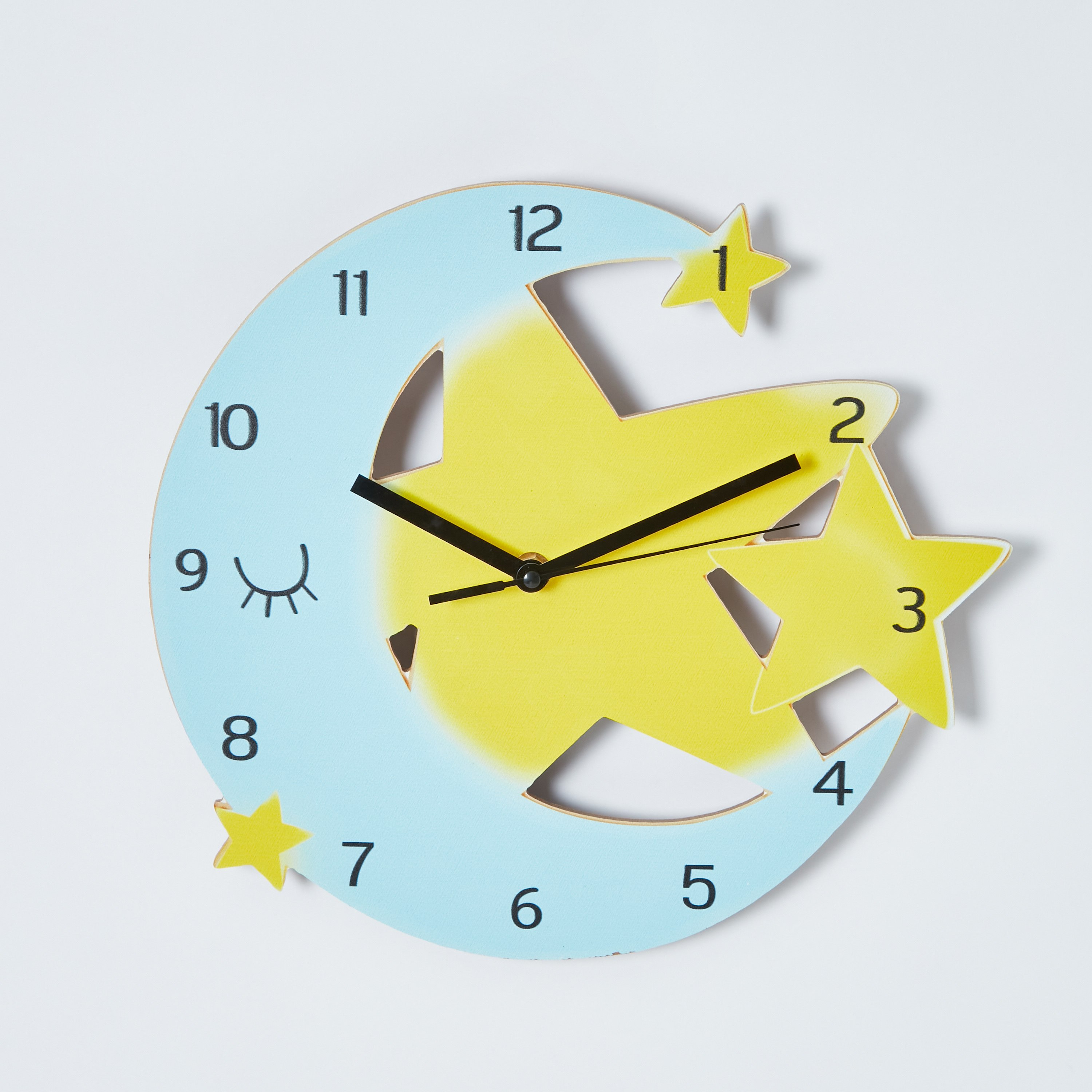 ساعة حائط إم دي إف بتصميم قمر من فالنتينا - 30x30x3.5 سم-hbxhomeware-hbxkidsandyouth-image-5