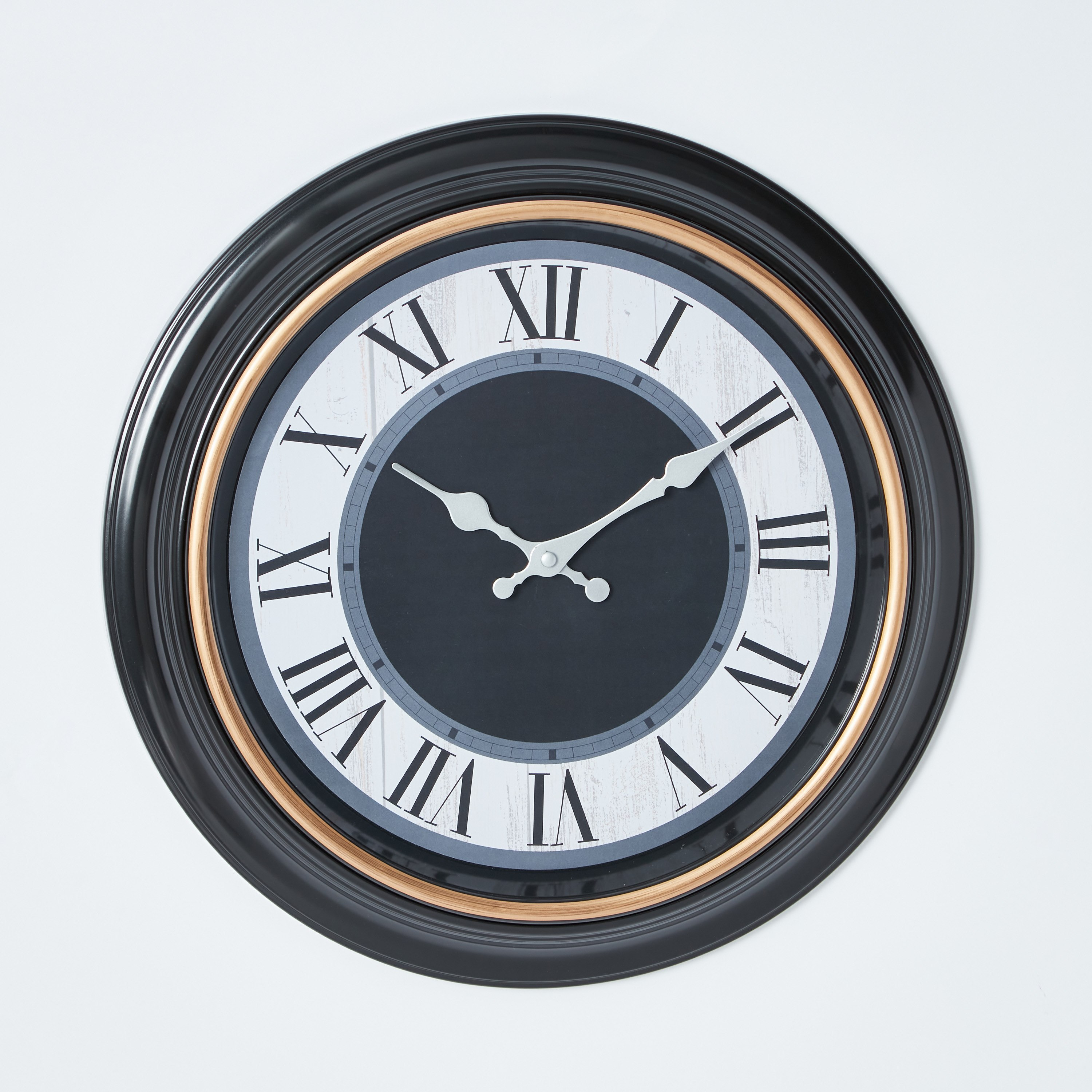 ساعة حائط مزينة بأرقام رومانية ورقية من إيلا - 40x5 سم-hbxdecorandfurnishings-homeaccessories-clocks-image-5