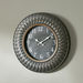 Ella Decorative Wall Clock with Quilted Border - 41x5 cm-Clocks-thumbnailMobile-1