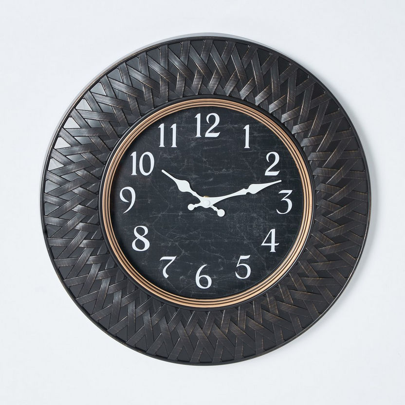Ella Decorative Wall Clock with Quilted Border - 41x5 cm-Clocks-image-4