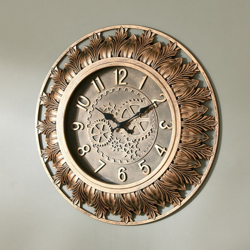 Ella Ornate Decorative Wall Clock - 51x5 cm-Clocks-image-1