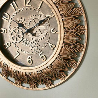 Ella Ornate Decorative Wall Clock - 51x5 cms