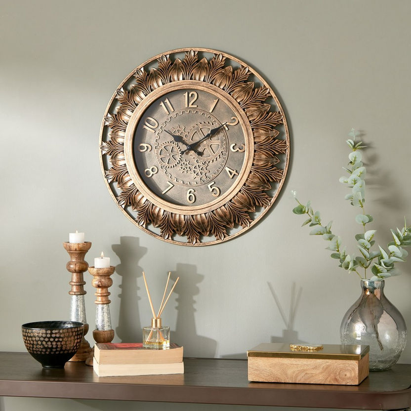 Ella Ornate Decorative Wall Clock - 51x5 cm-Clocks-image-3
