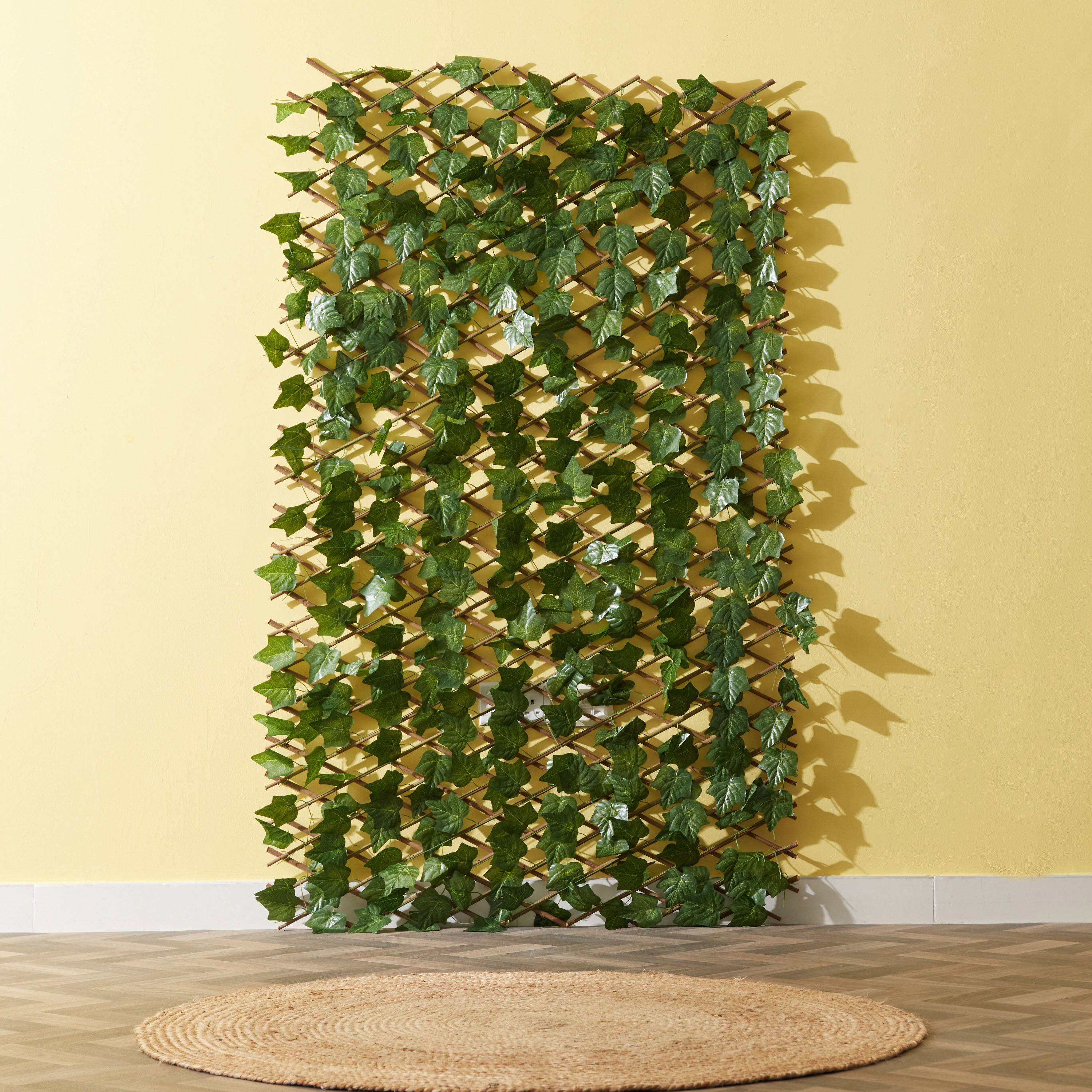 سياج صفصاف صناعي أوراق اللبلاب من البوليستر - ميدوو - 200x100x6 سم-hbxdecorandfurnishings-homeaccessories-artificialflowersandplants-image-1