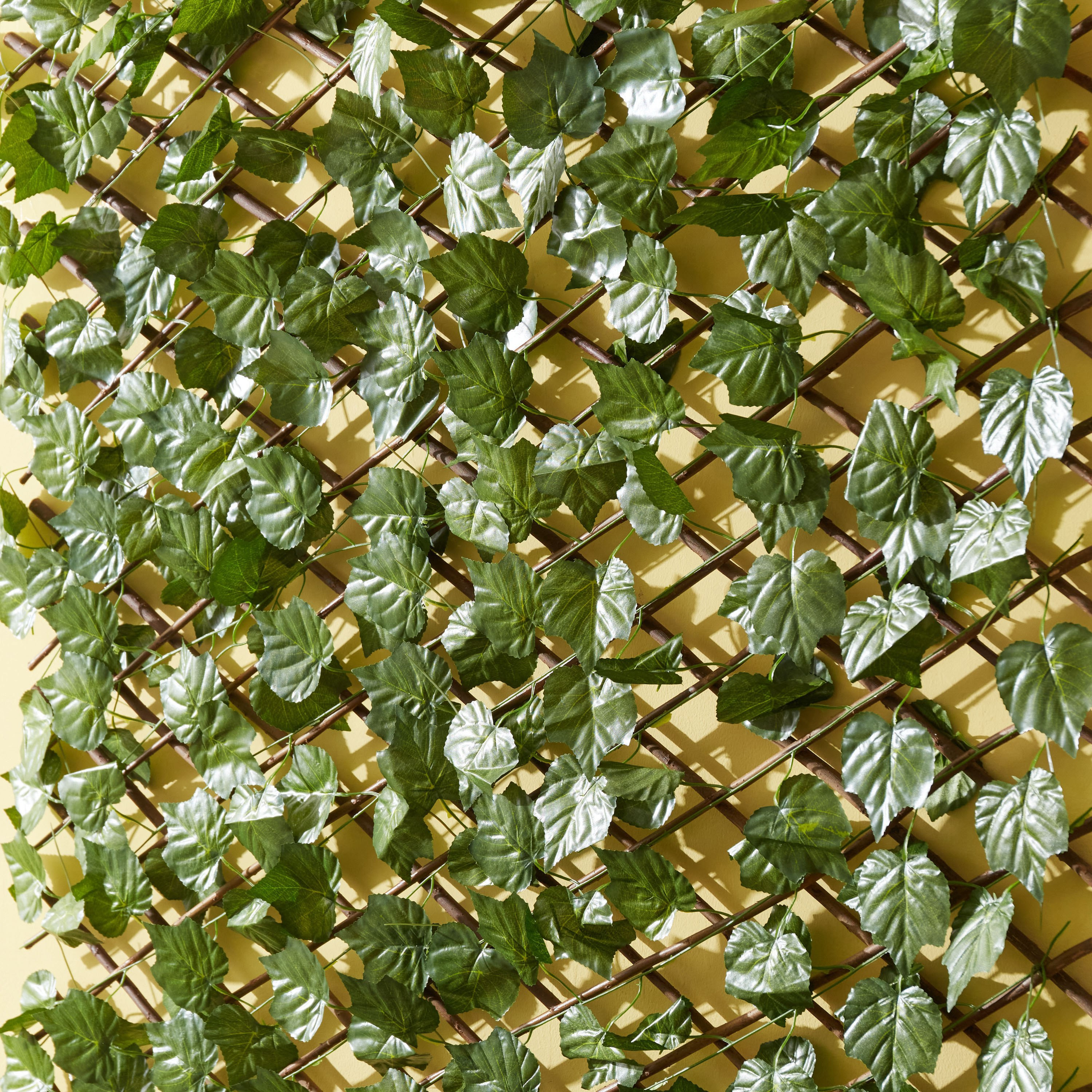 سياج صفصاف ورق عنب صناعي من البوليستر من ميدوو - 200x100x6 سم-hbxdecorandfurnishings-homeaccessories-artificialflowersandplants-image-2