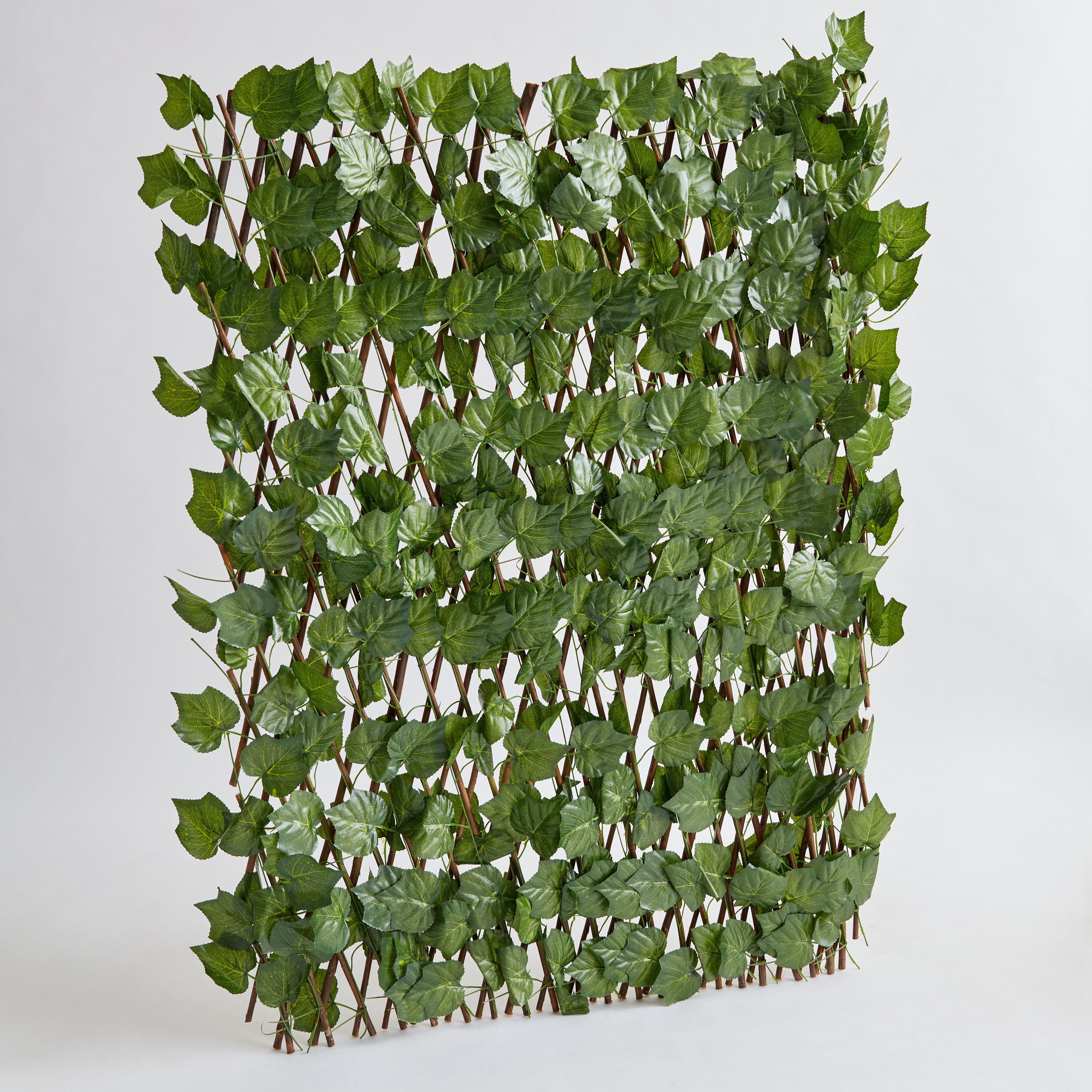 سياج صفصاف ورق عنب صناعي من البوليستر من ميدوو - 200x100x6 سم-hbxdecorandfurnishings-homeaccessories-artificialflowersandplants-image-5