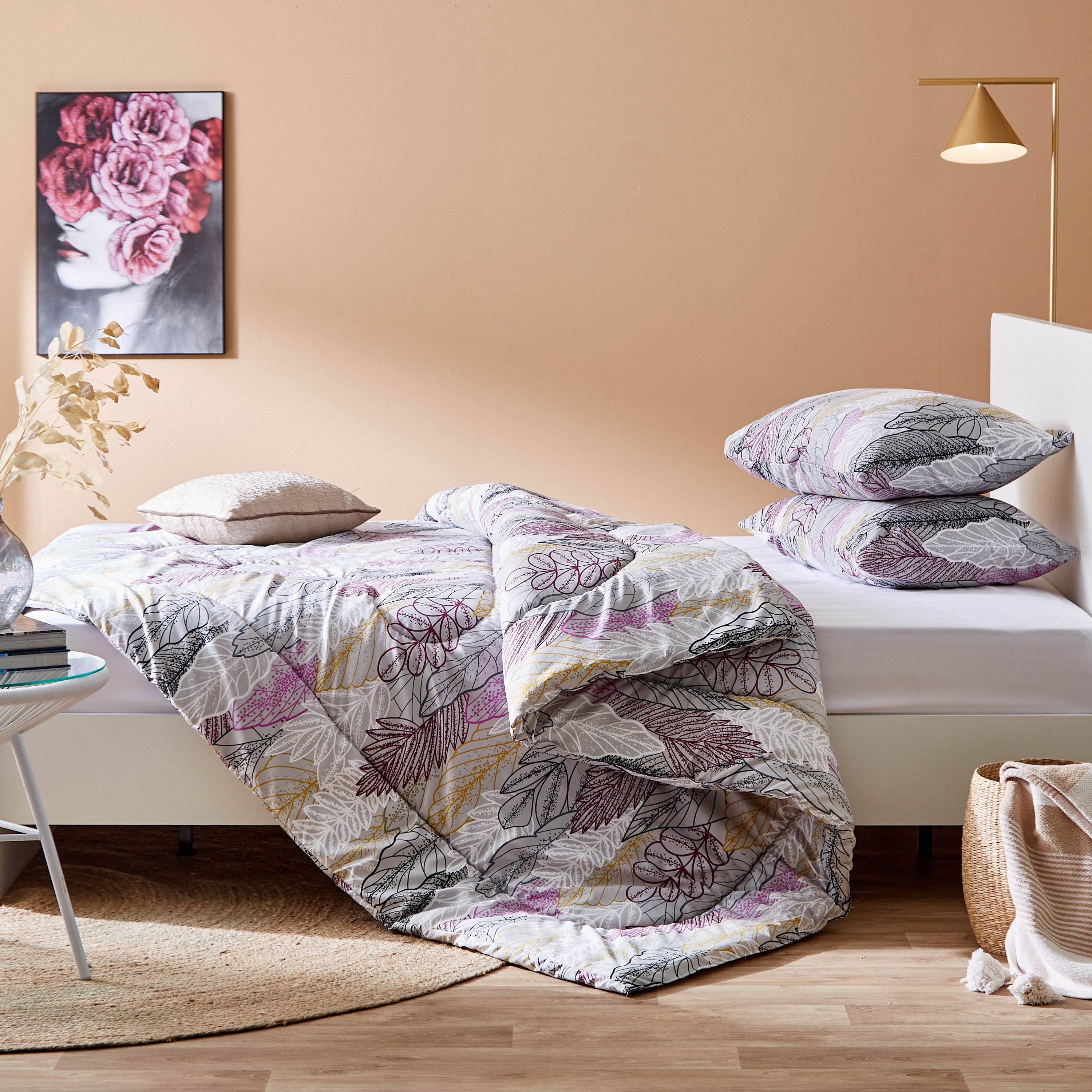 طقم لحاف كوين ألياف دقيقة 3 قطع من فلورا سينيا - 200x240 سم-hbxhomeware-hbxdecorandfurnishings-image-6