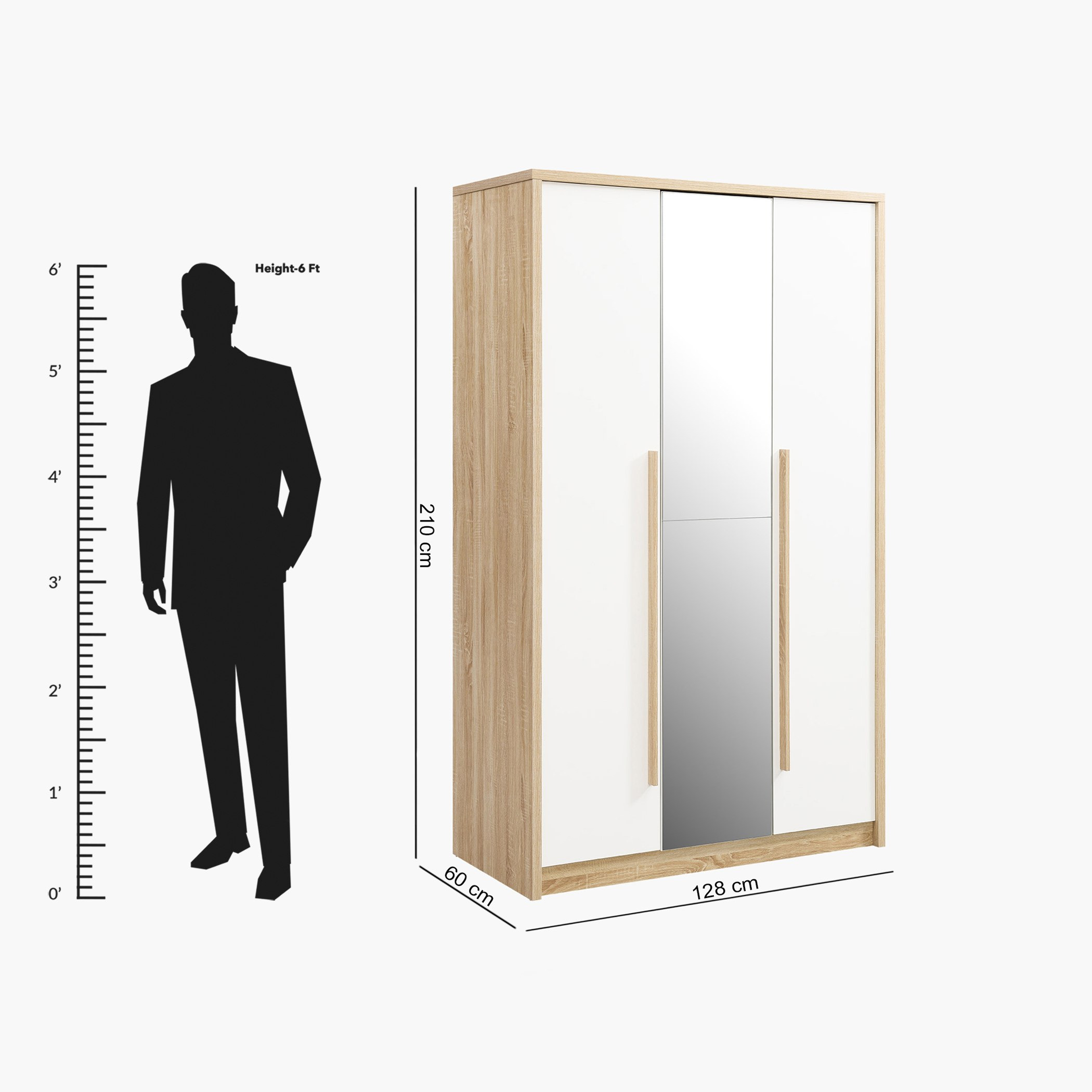 خزانة ملابس بـ 3 أبواب ومرآة من دومينيك-hbxfurniture-wardrobes-image-8
