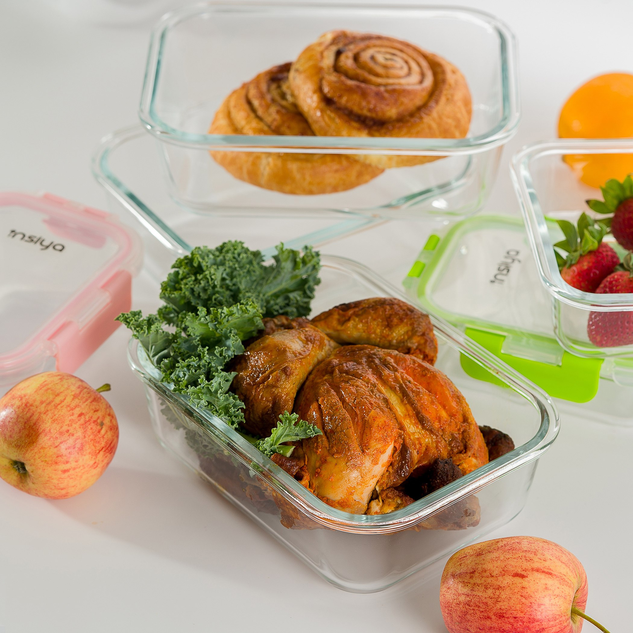 طقم حاويات تخزين طعام زجاج 10 قطع من إنسيا-hbxhomeware-hbxkitchen-image-2