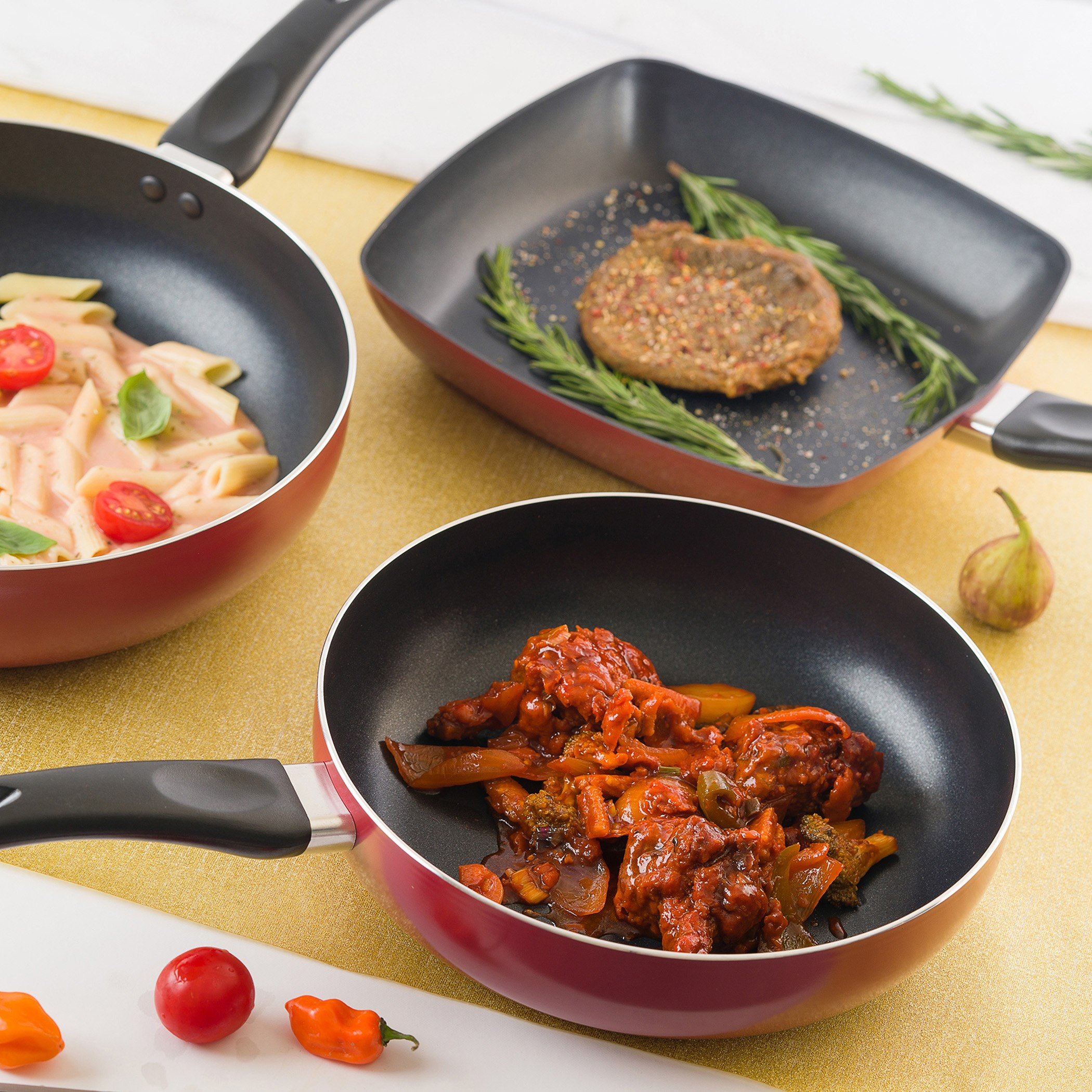 طقم أواني طهي غير قابل للالتصاق من إنسيا - 3 قطع-hbxkitchen-kitchenware-foodpreparation-image-4