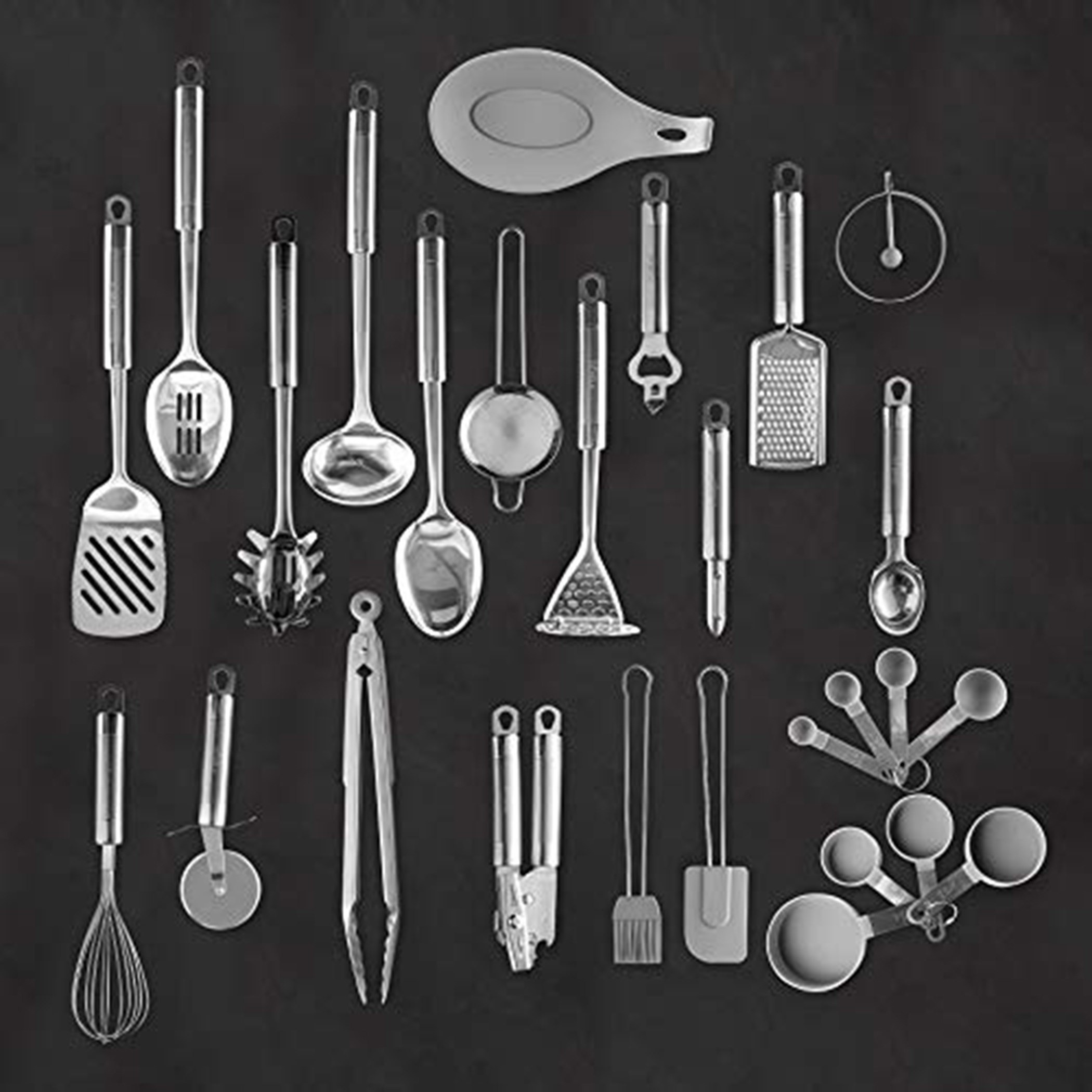 طقم أدوات مطبخ ستانلس ستيل 27 قطعة من إنسيا-hbxhomeware-hbxkitchen-image-1