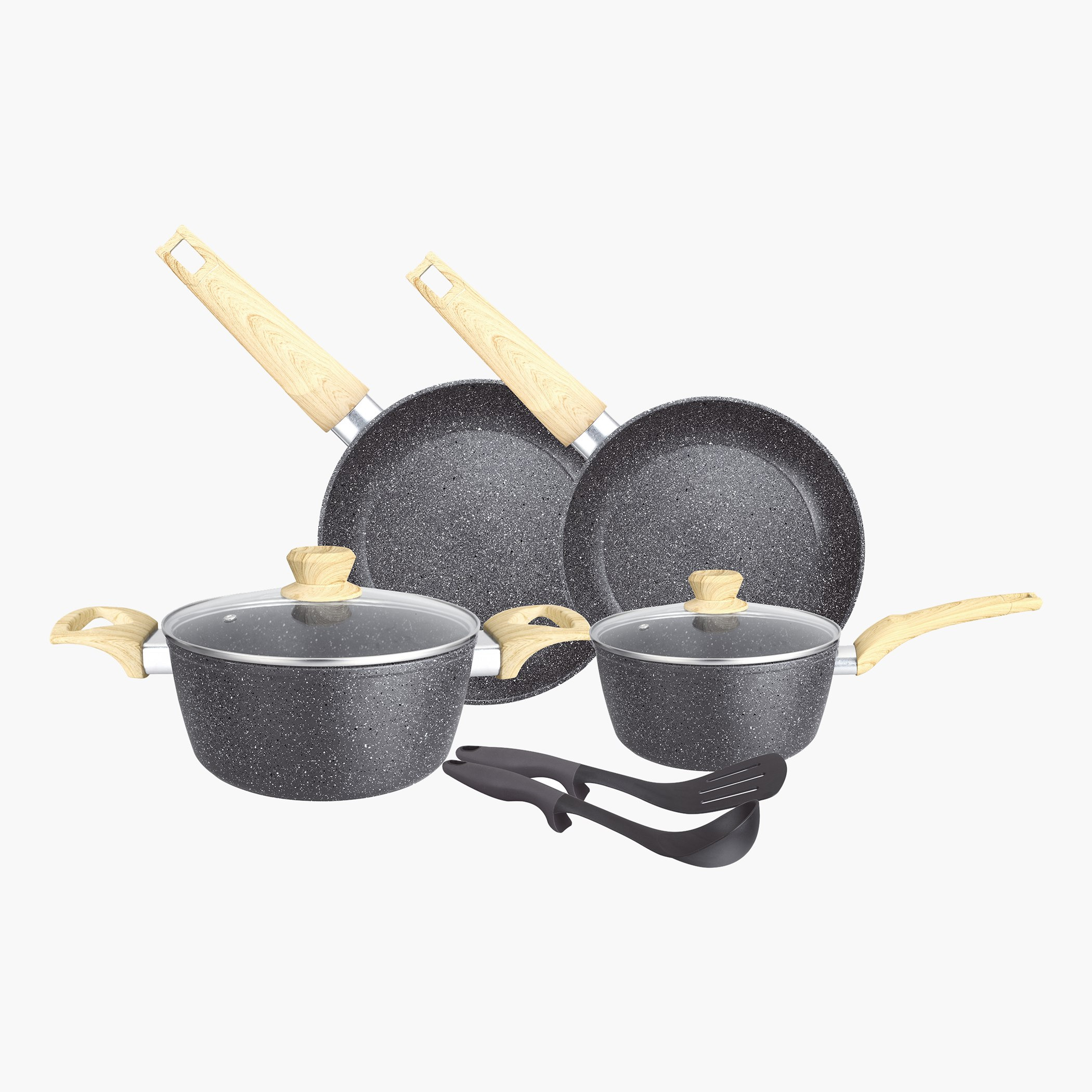 طقم أواني طهي غير لاصق مطلي بالجرانيت من 8 قطع من إنسيا-hbxkitchen-kitchenware-foodpreparation-image-1
