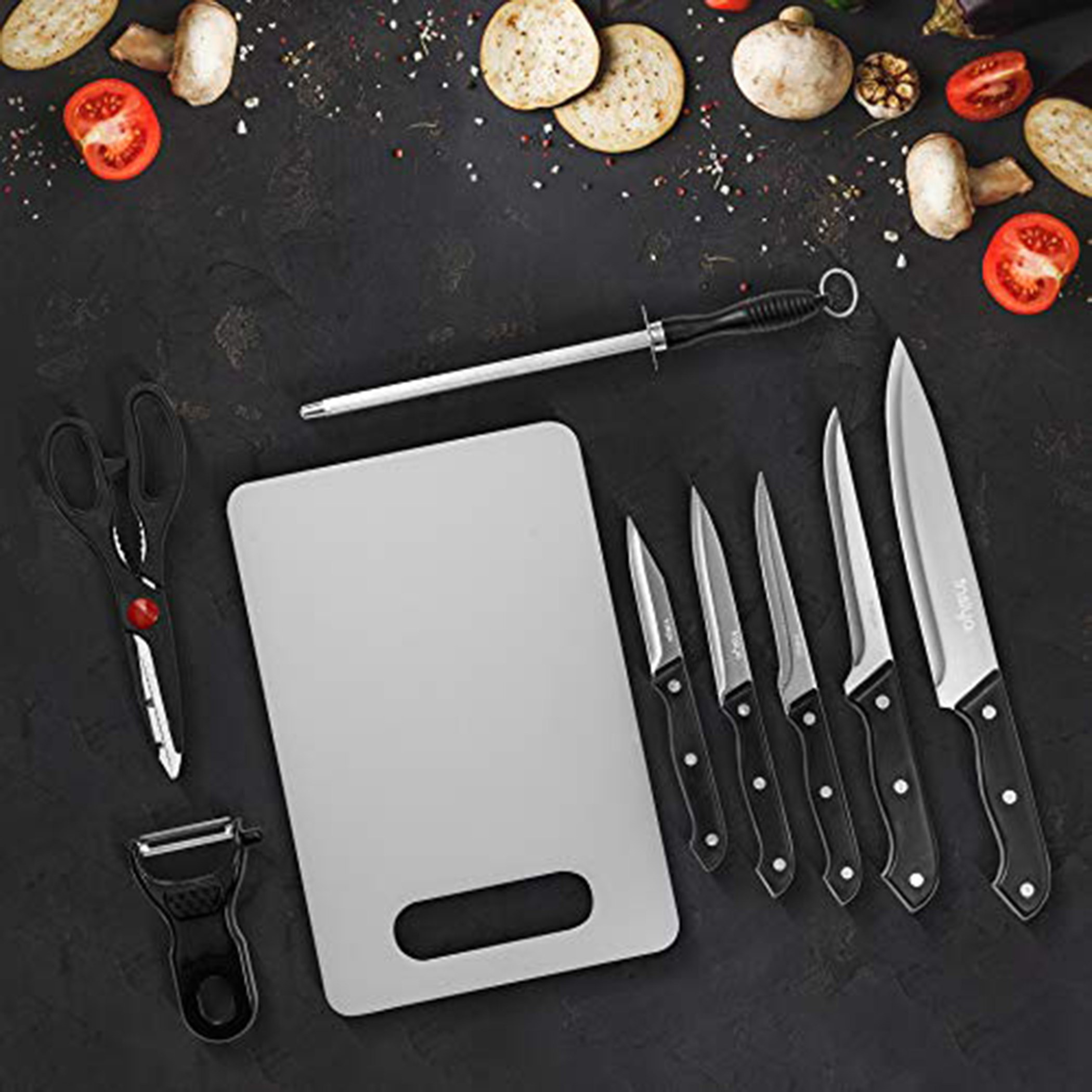 طقم سكاكين مطبخ فاخر 9 قطع من إنسيا-hbxhomeware-hbxkitchen-image-1