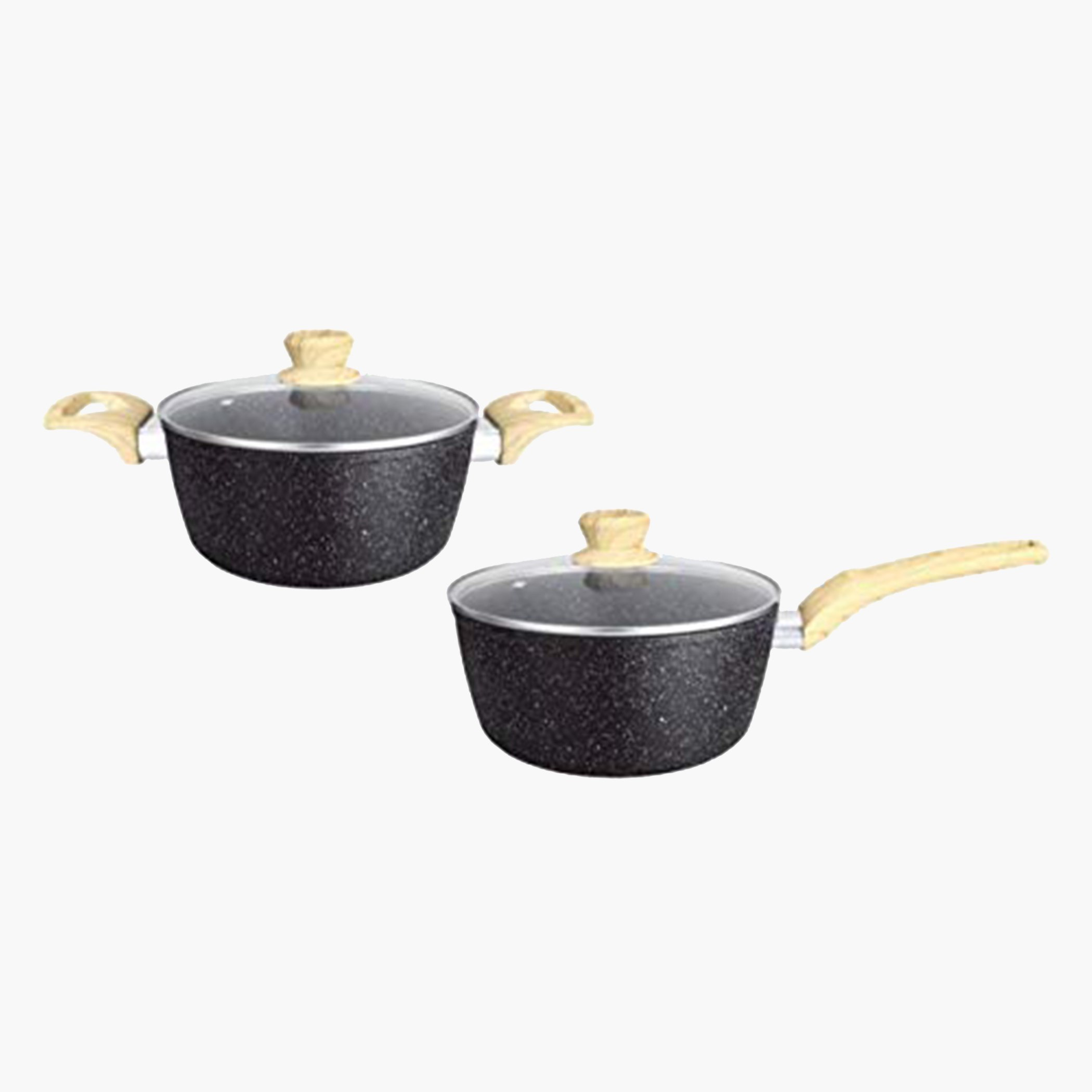 طقم أواني طهي ألومنيوم غير لاصق مطلي بالجرانيت الرخامي 11 قطعة من إنسيا-hbxkitchen-kitchenware-foodpreparation-image-2