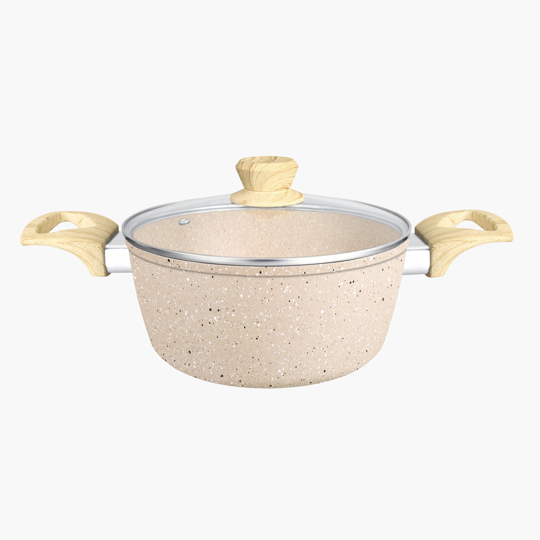طقم أواني طهي ألومنيوم غير لاصق مطلي بالجرانيت الرخامي 11 قطعة من إنسيا-hbxkitchen-kitchenware-foodpreparation-image-2