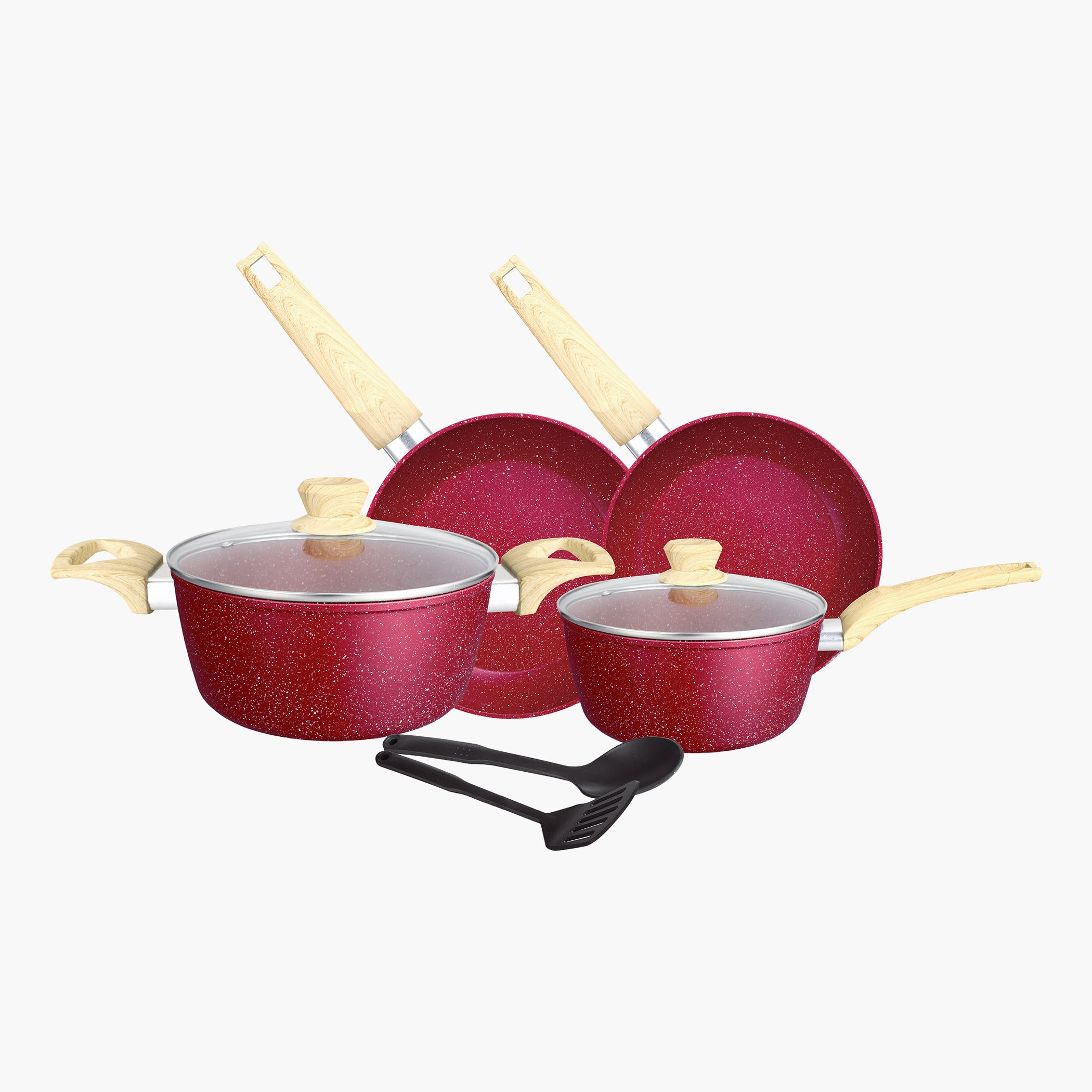 Insiya 8-Piece Granite Marble Coated Aluminium Non-Stick Cookware Set-hbxkitchen-kitchenware-foodpreparation-image-2