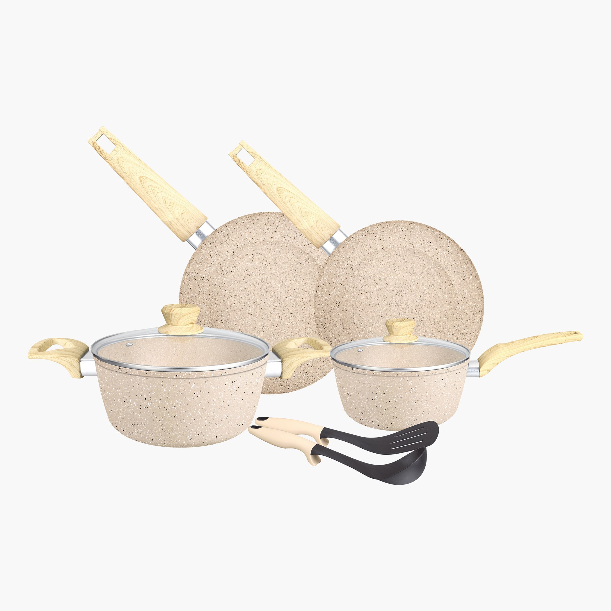 Insiya 8-Piece Granite Marble Coated Aluminium Non-Stick Premium Cookware Set-hbxkitchen-kitchenware-foodpreparation-image-1