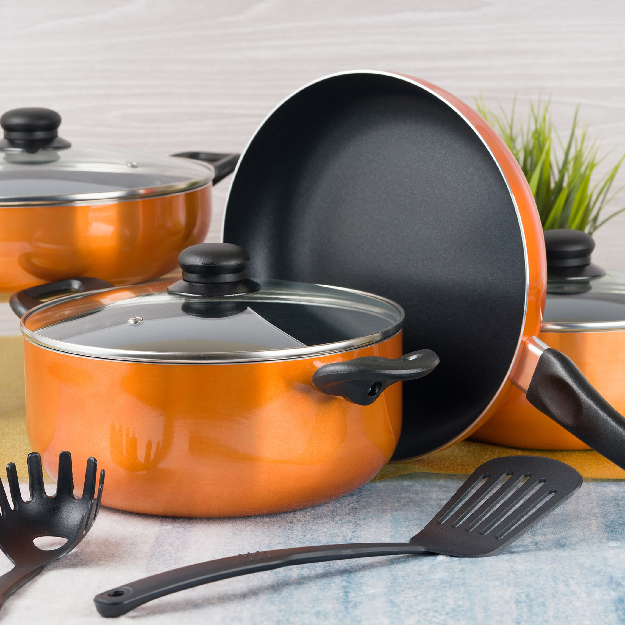 طقم أواني طهي ألومنيوم غير قابل للالتصاق 10 قطع من إنسيا-hbxkitchen-kitchenware-foodpreparation-image-2