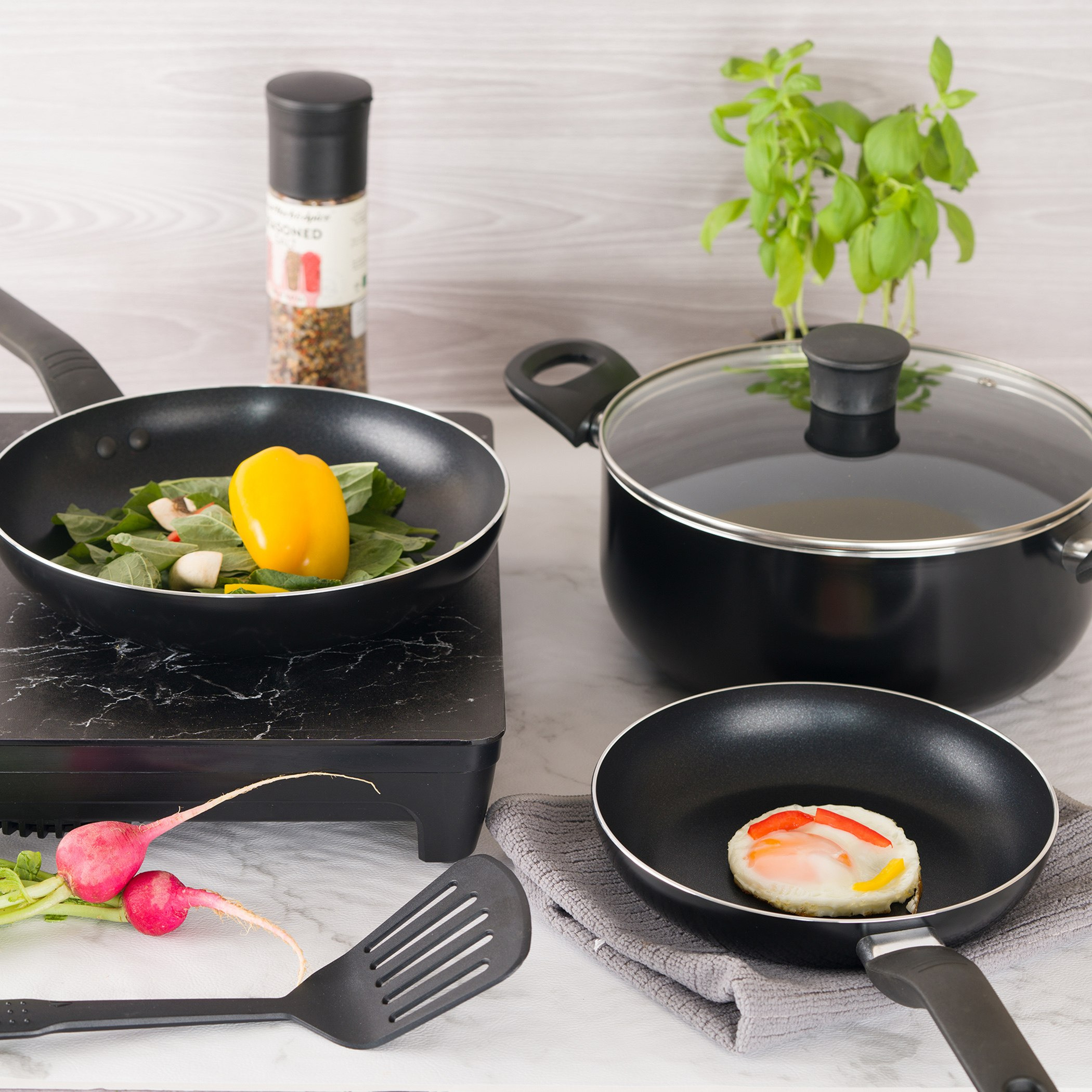 طقم أواني طهي ألومنيوم غير قابل للالتصاق 5 قطع من إنسيا-hbxkitchen-kitchenware-foodpreparation-image-1