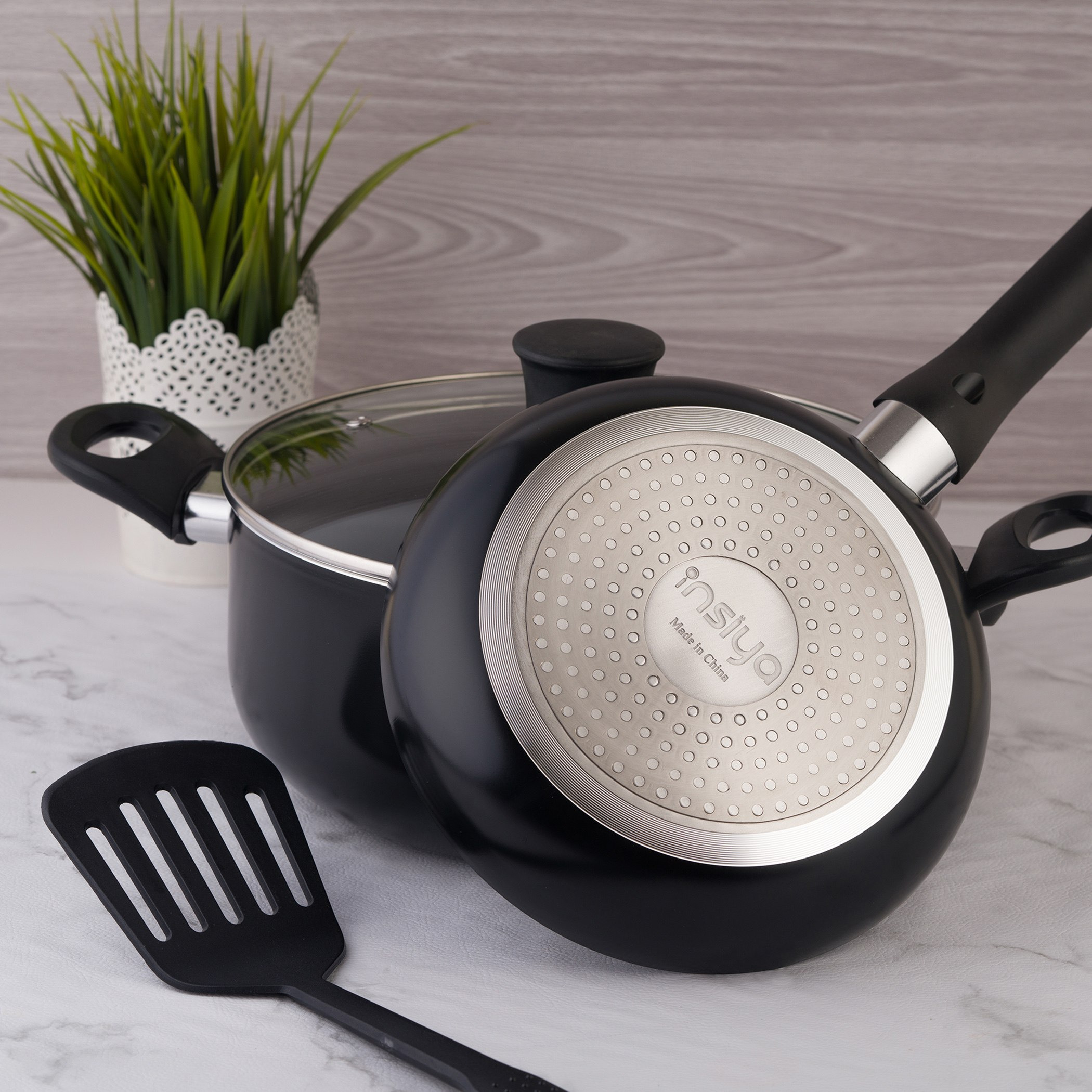 طقم أواني طهي ألومنيوم غير قابل للالتصاق 5 قطع من إنسيا-hbxkitchen-kitchenware-foodpreparation-image-2