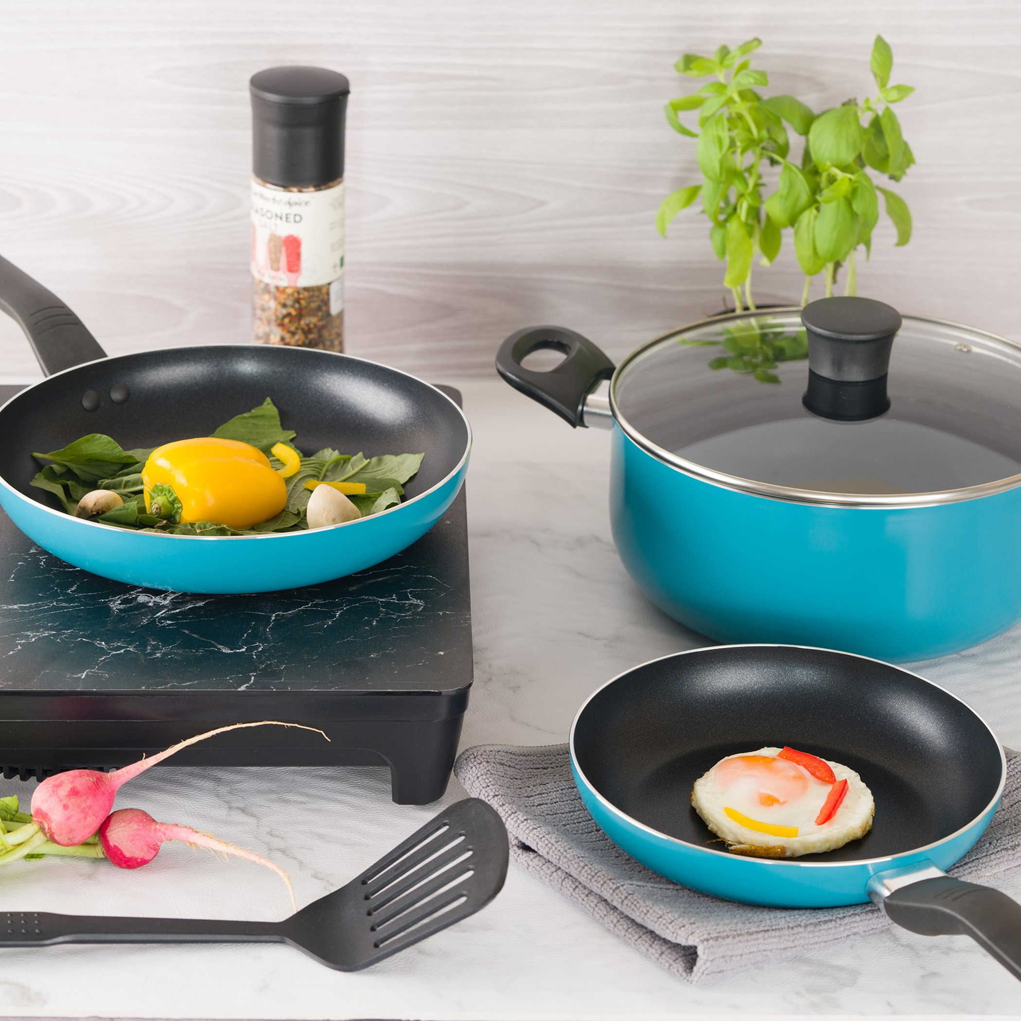 طقم أواني طهي ألومنيوم غير قابل للالتصاق 5 قطع من إنسيا-hbxkitchen-kitchenware-foodpreparation-image-1