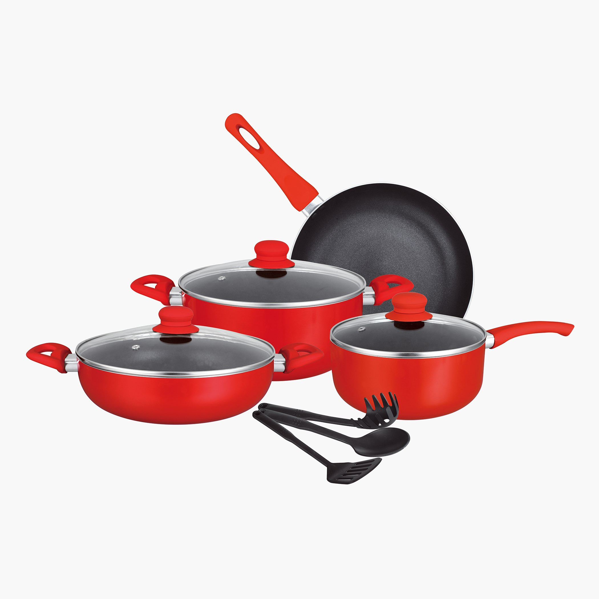 طقم أواني طهي ألومنيوم غير قابل للالتصاق 10 قطع من إنسيا-hbxkitchen-kitchenware-foodpreparation-image-2