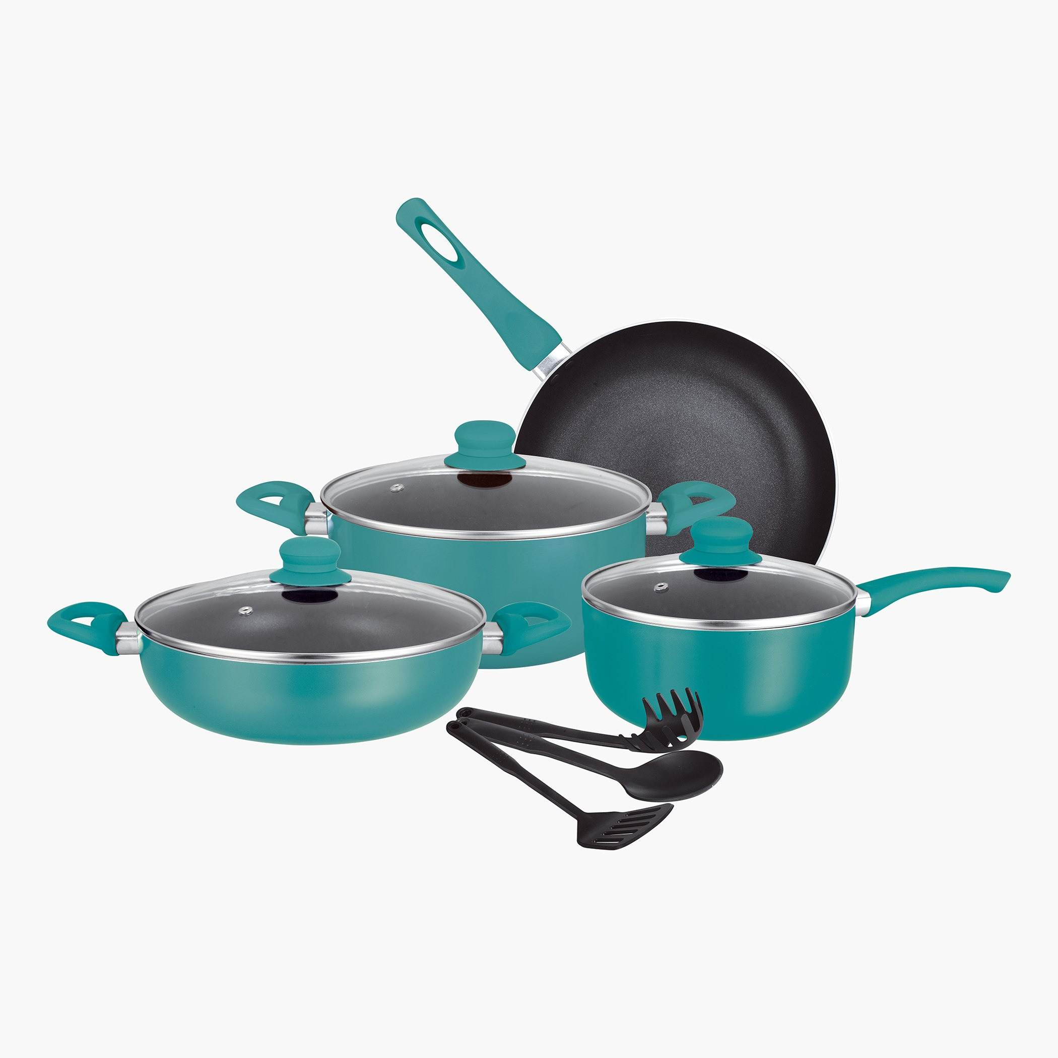 طقم أواني طهي ألومنيوم غير قابل للالتصاق 10 قطع من إنسيا-hbxkitchen-kitchenware-foodpreparation-image-1