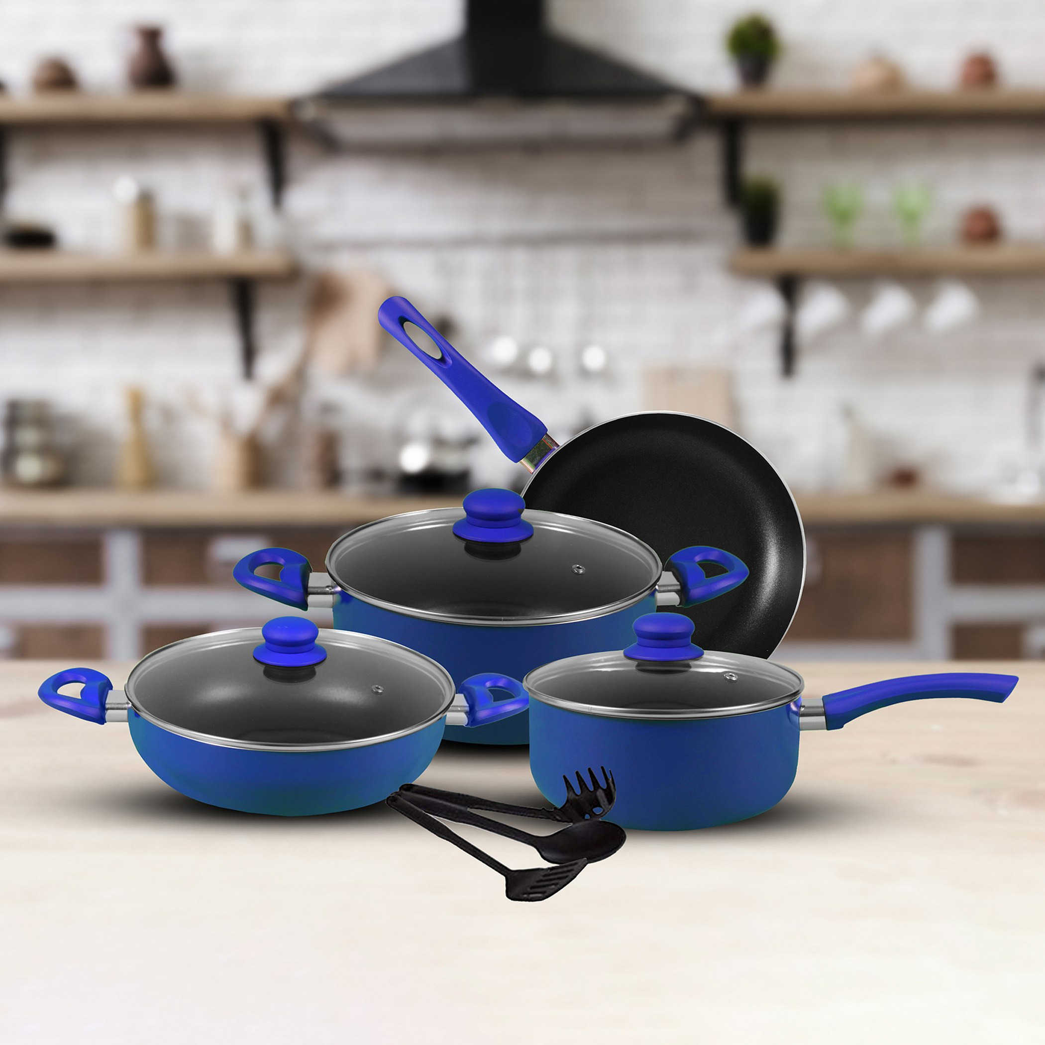 طقم أواني طهي ألومنيوم غير قابل للالتصاق 10 قطع من إنسيا-hbxkitchen-kitchenware-foodpreparation-image-1