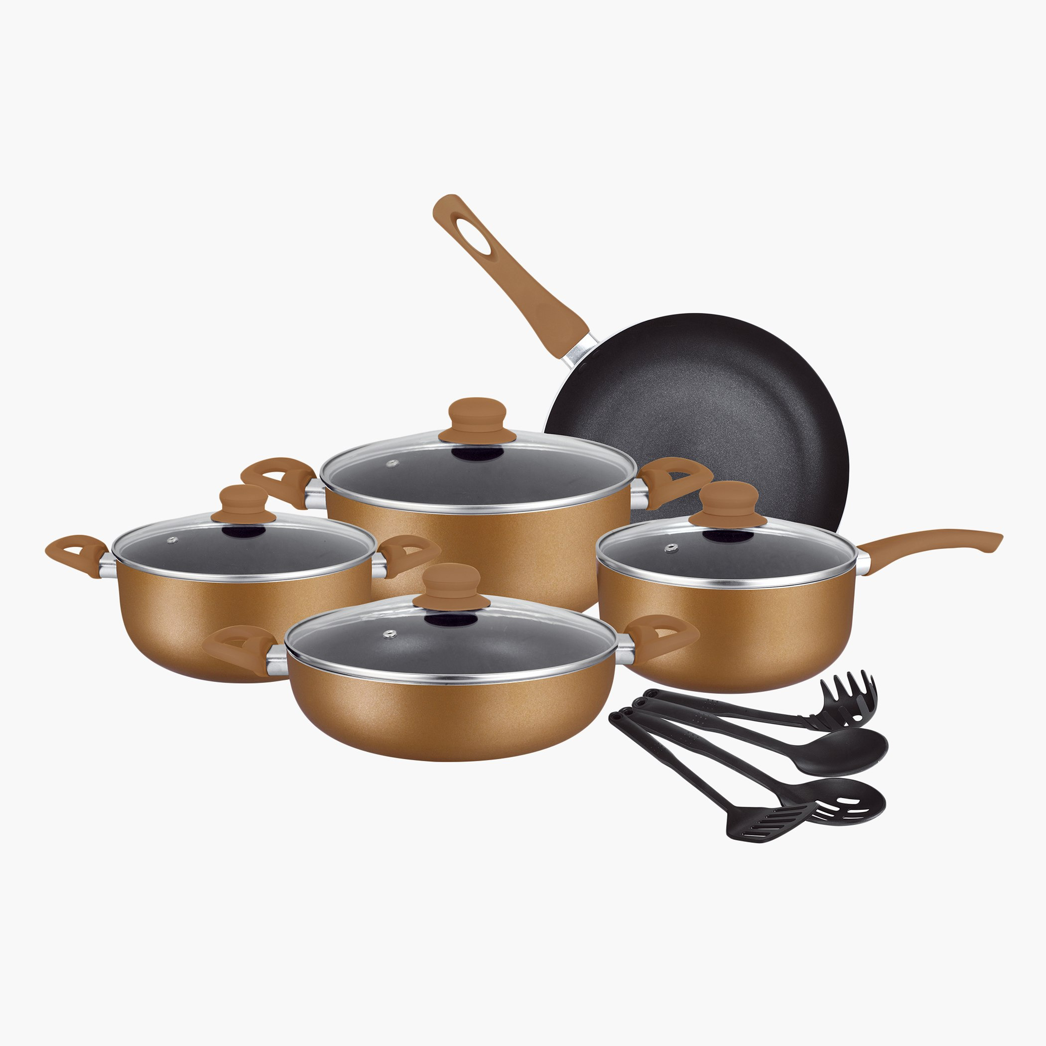 طقم أواني طهي ألومنيوم غير قابل للالتصاق 13 قطعة من إنسيا-hbxkitchen-kitchenware-foodpreparation-image-1