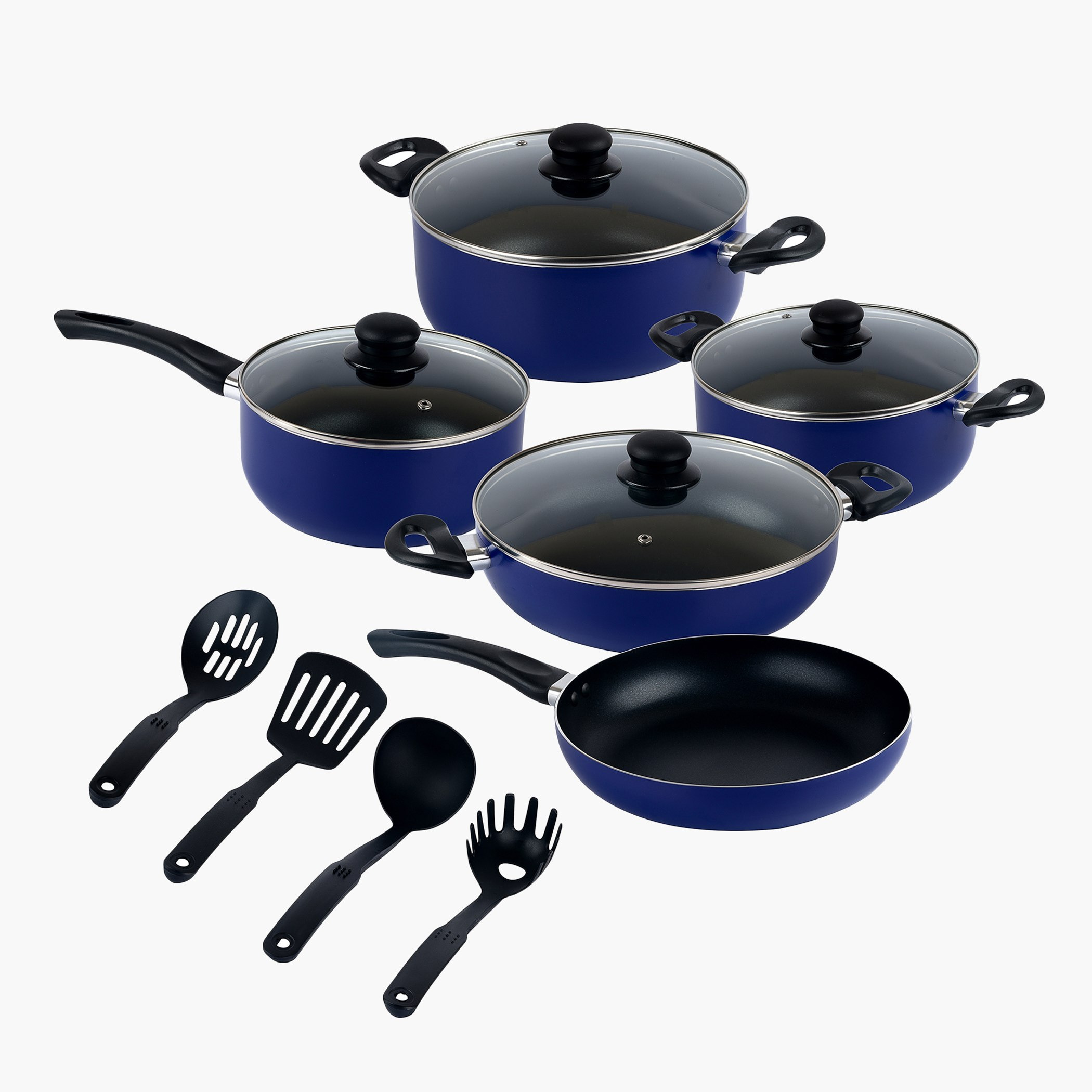 طقم أواني طهي ألومنيوم غير قابل للالتصاق 13 قطعة من إنسيا-hbxkitchen-kitchenware-foodpreparation-image-1