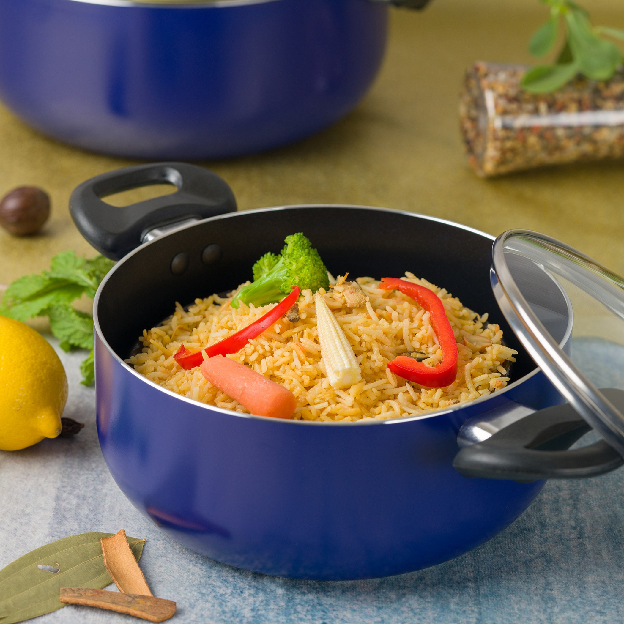 طقم أواني طهي ألومنيوم غير قابل للالتصاق 13 قطعة من إنسيا-hbxkitchen-kitchenware-foodpreparation-image-3