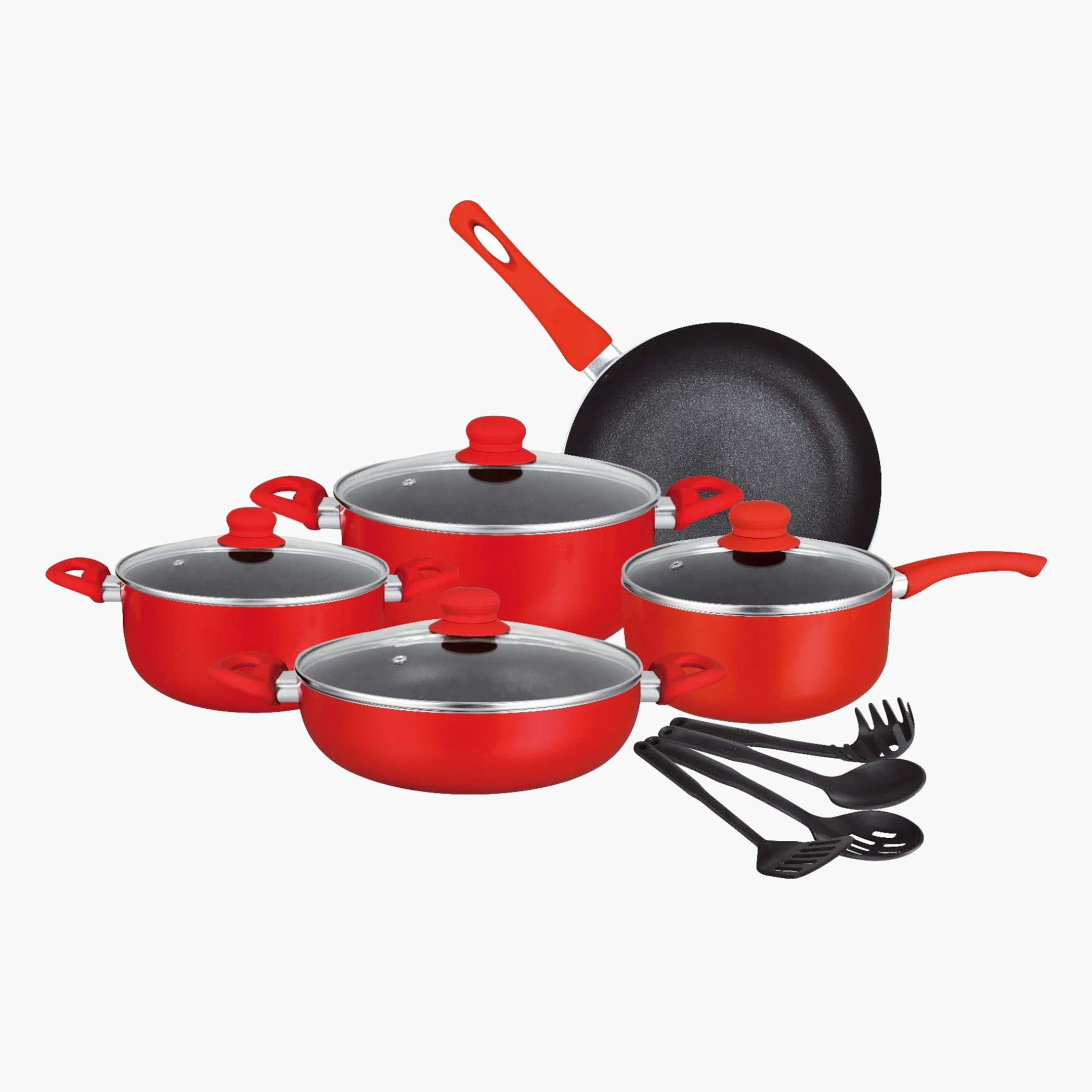طقم أواني طهي ألومنيوم غير قابل للالتصاق 13 قطعة من إنسيا-hbxkitchen-kitchenware-foodpreparation-image-2