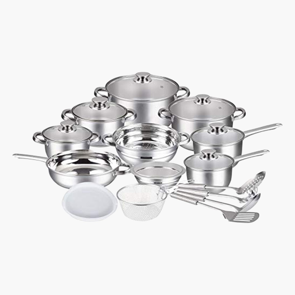 Insiya 21-Piece Stainless Steel Cookware Set-hbxkitchen-kitchenware-foodpreparation-image-1