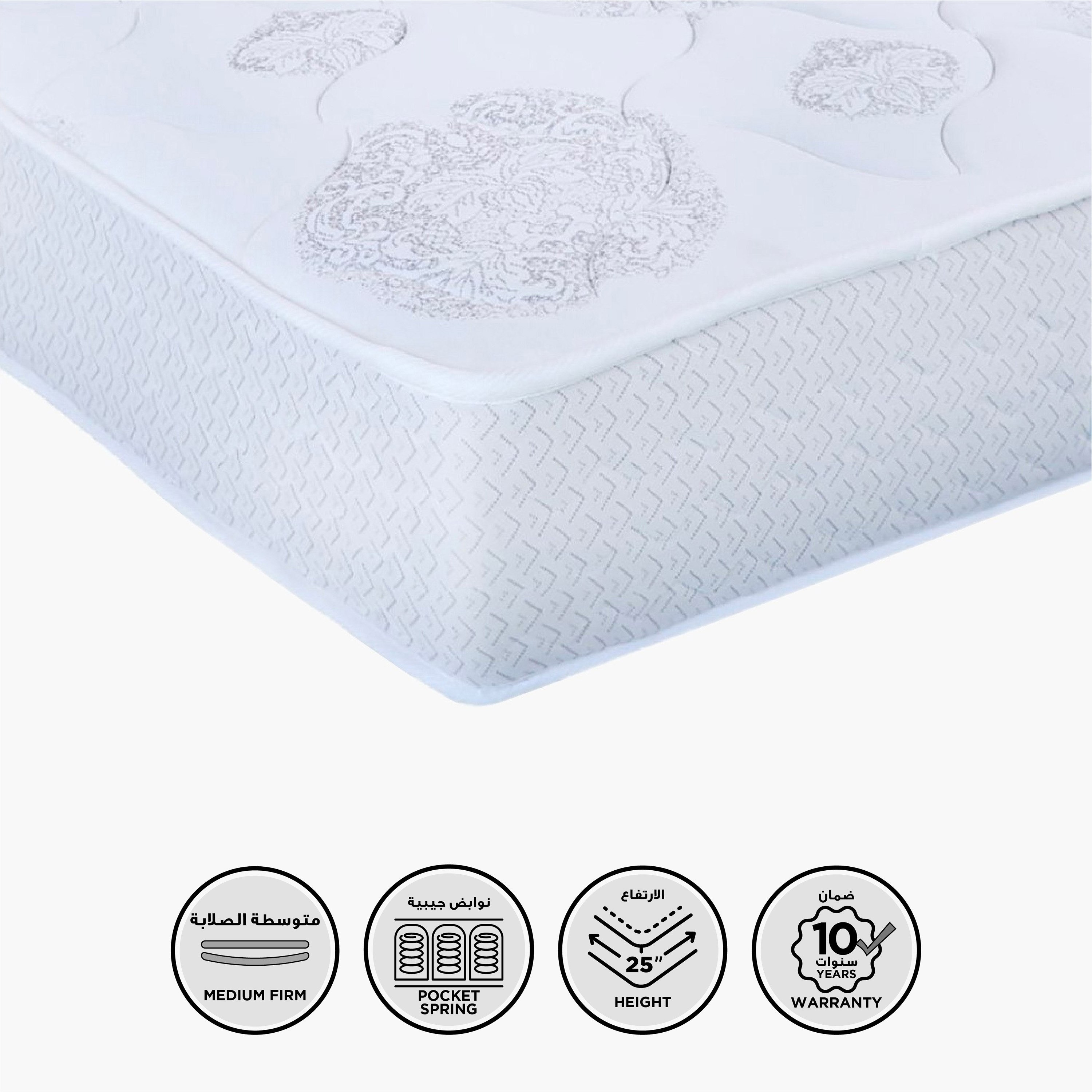 مرتبة فردية متوسطة الصلابة بنوابض جيبيّة من سليب نيست آي كاسبيا - 90x200x25 سم-hbxfurniture-bedroom-mattresses-single-image-1